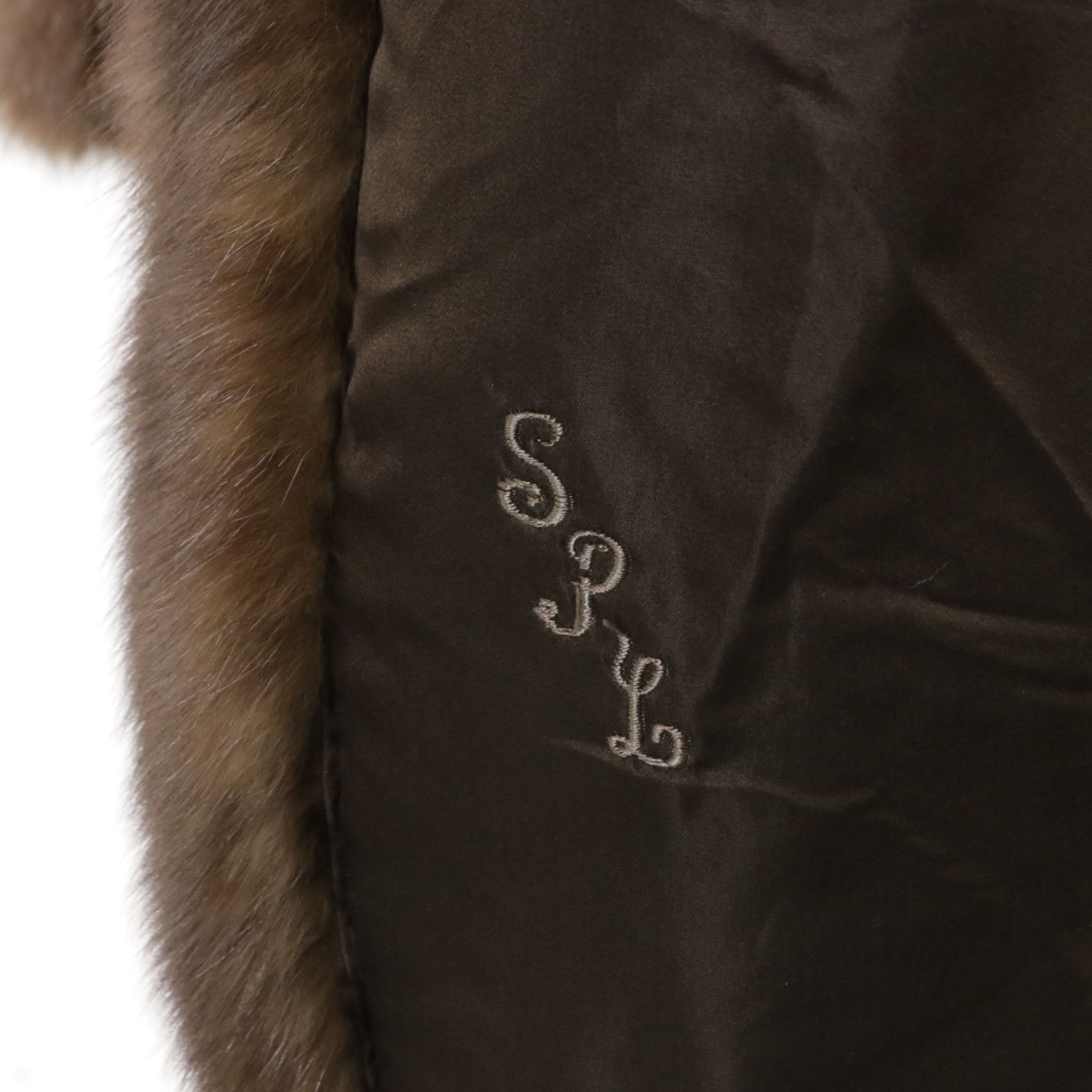 Sable Fur Three-Quarter Sleeve Cropped Jacket from Flemington Furs, 1960s