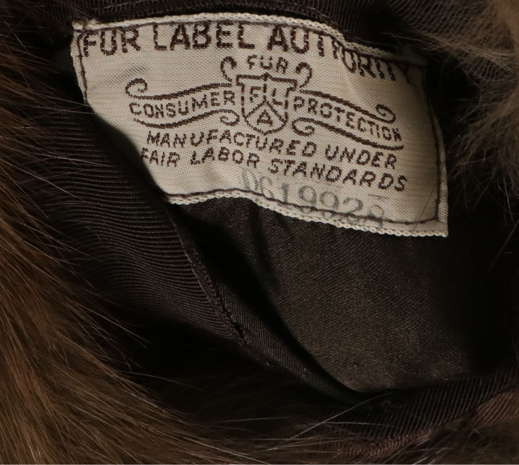 Sable Fur Three-Quarter Sleeve Cropped Jacket from Flemington Furs, 1960s