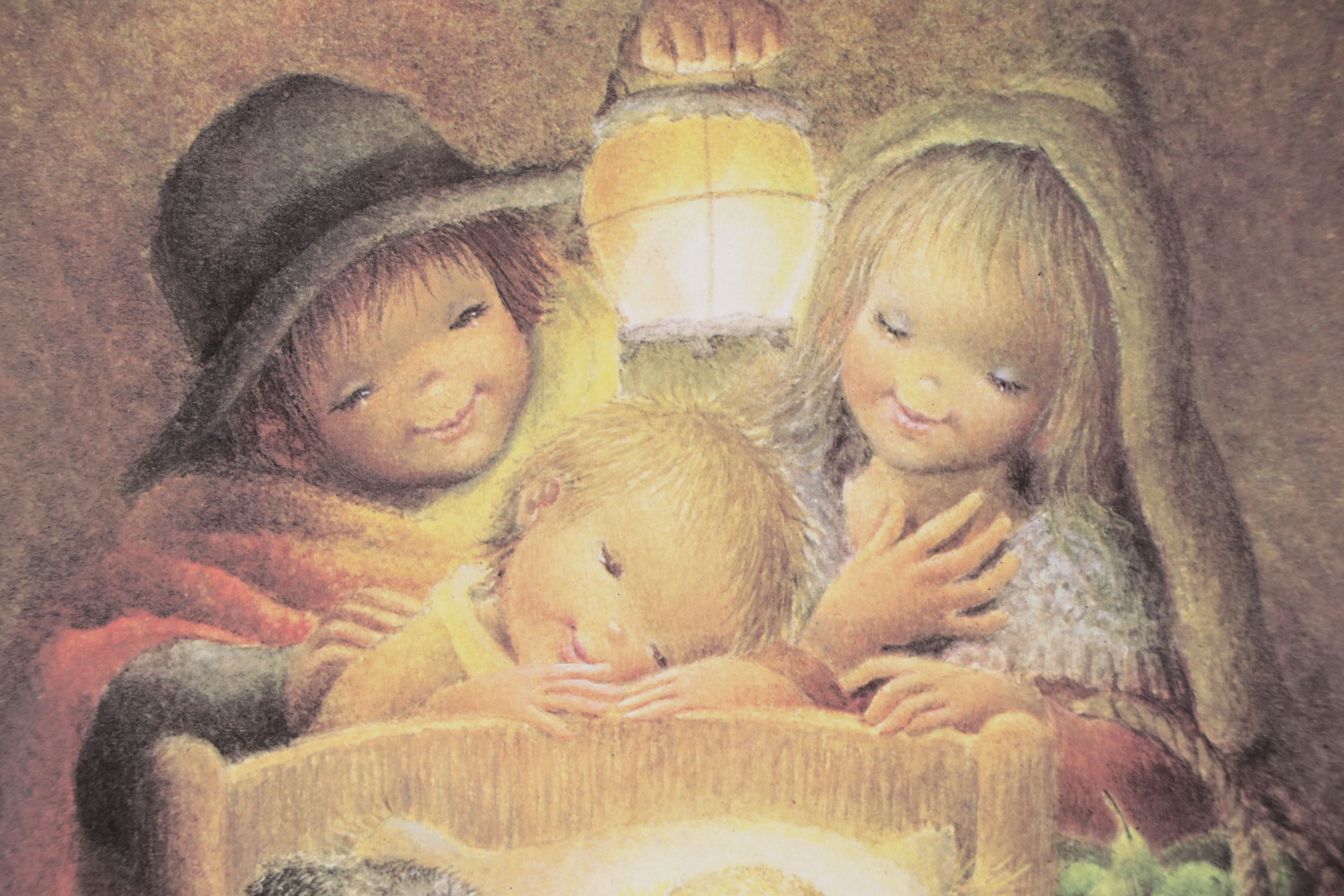 Juan Ferrandiz Castells Offset Lithograph "Oh, Small Child," 1981