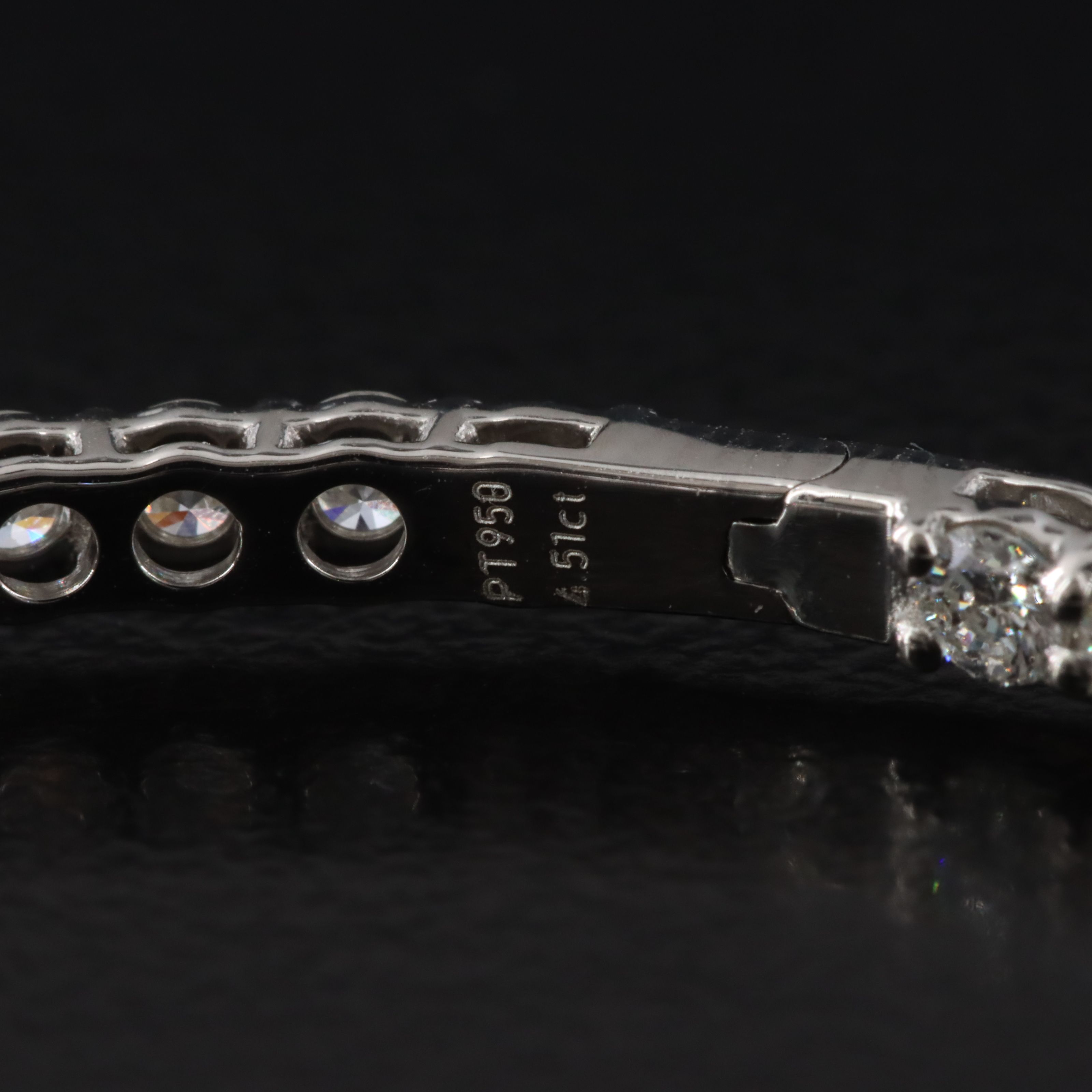 Platinum 4.51 CTW Diamond Inside-Out Hoop Earrings