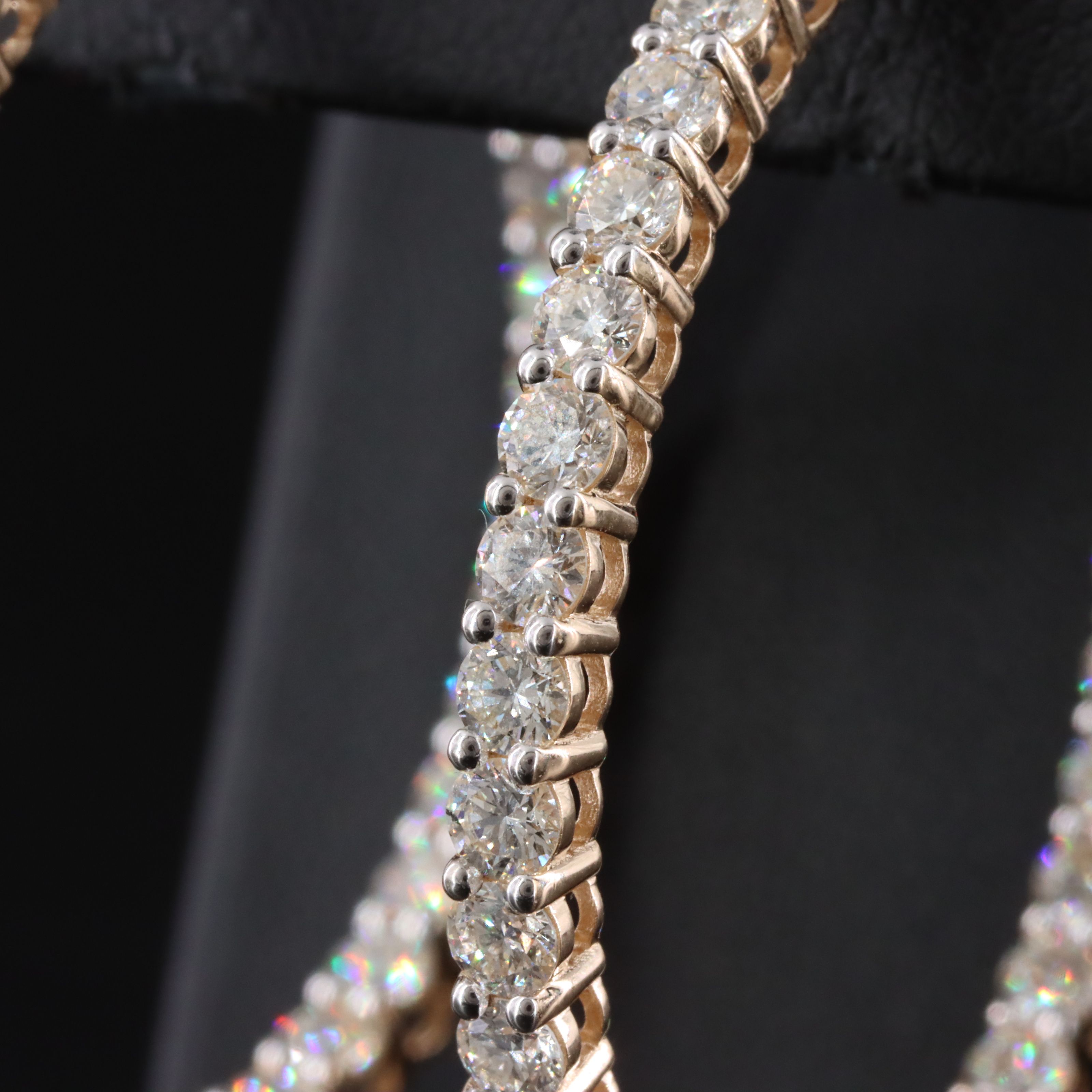 14K 6.95 CTW Diamond Inside-Out Hoop Earrings