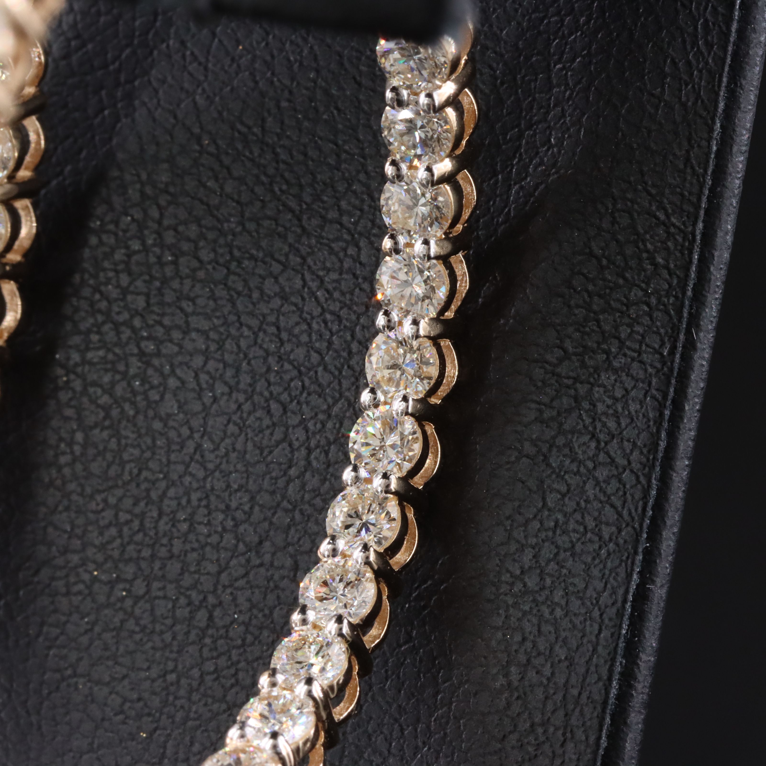 14K 6.95 CTW Diamond Inside-Out Hoop Earrings