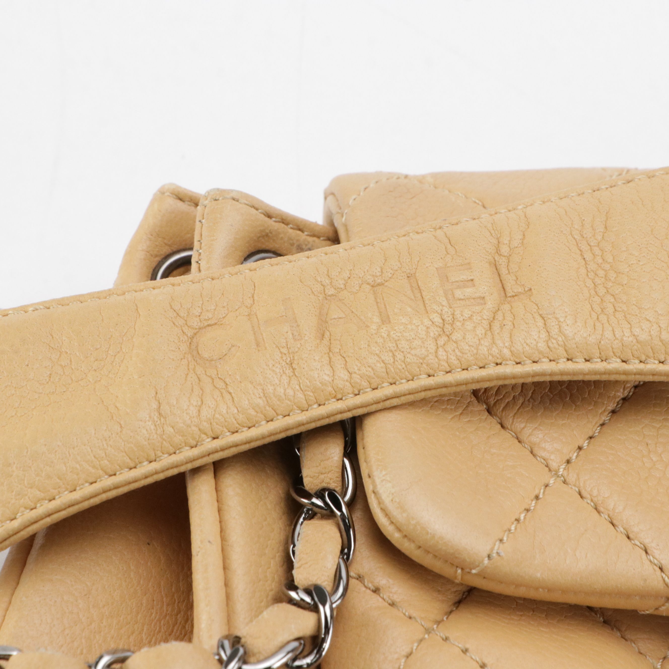 Chanel Mademoiselle Lock Flap Accordion Shoulder Bag in Quilted Caviar Leather