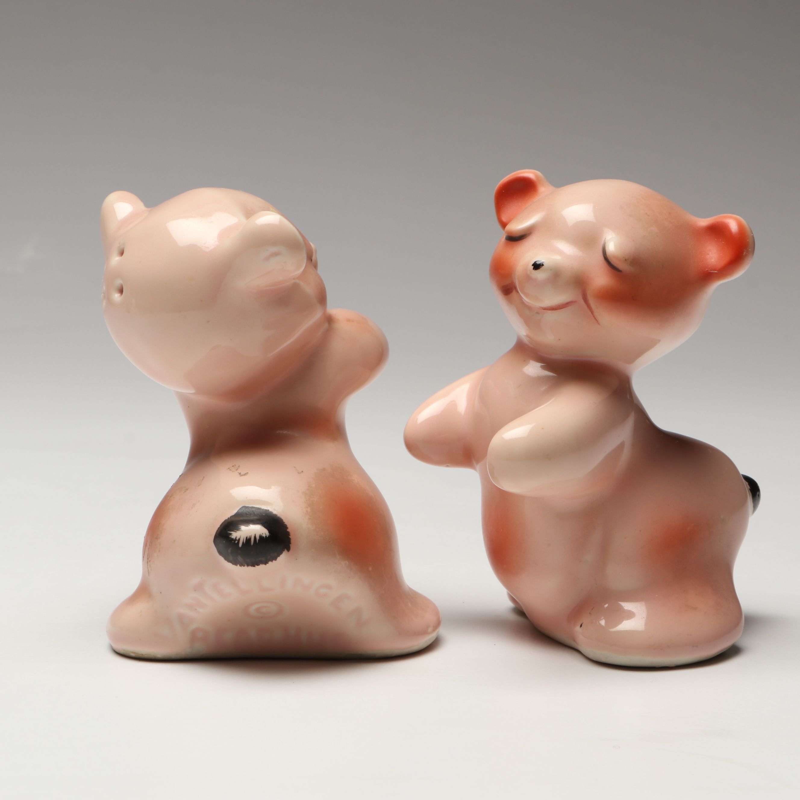 Van Tellingen "Bear Hug" with Pigs and Other Novelty Salt and Pepper Shakers