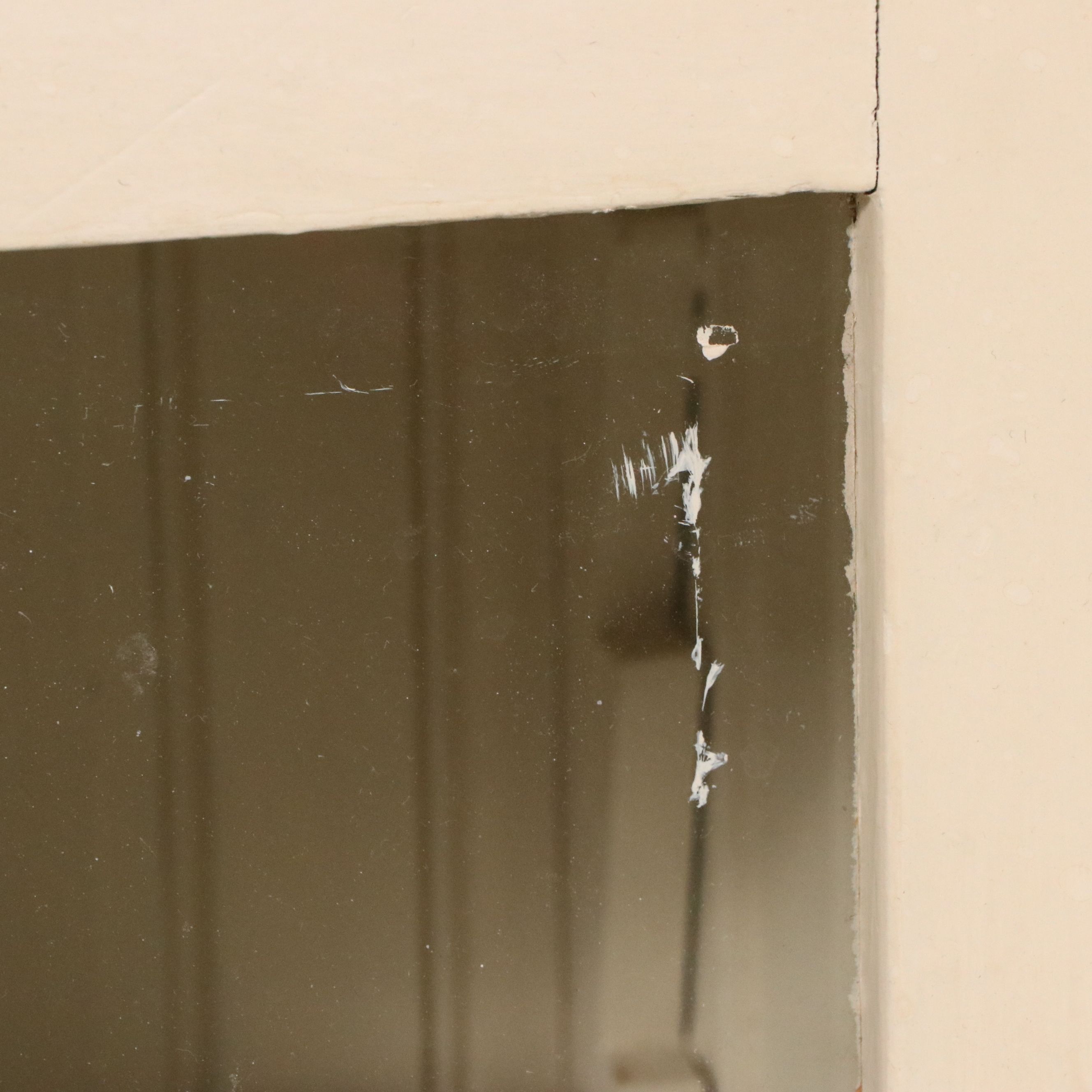 Painted Wood Cabinet Bookcase with Bakelite Pulls, Early to Mid-20th Century