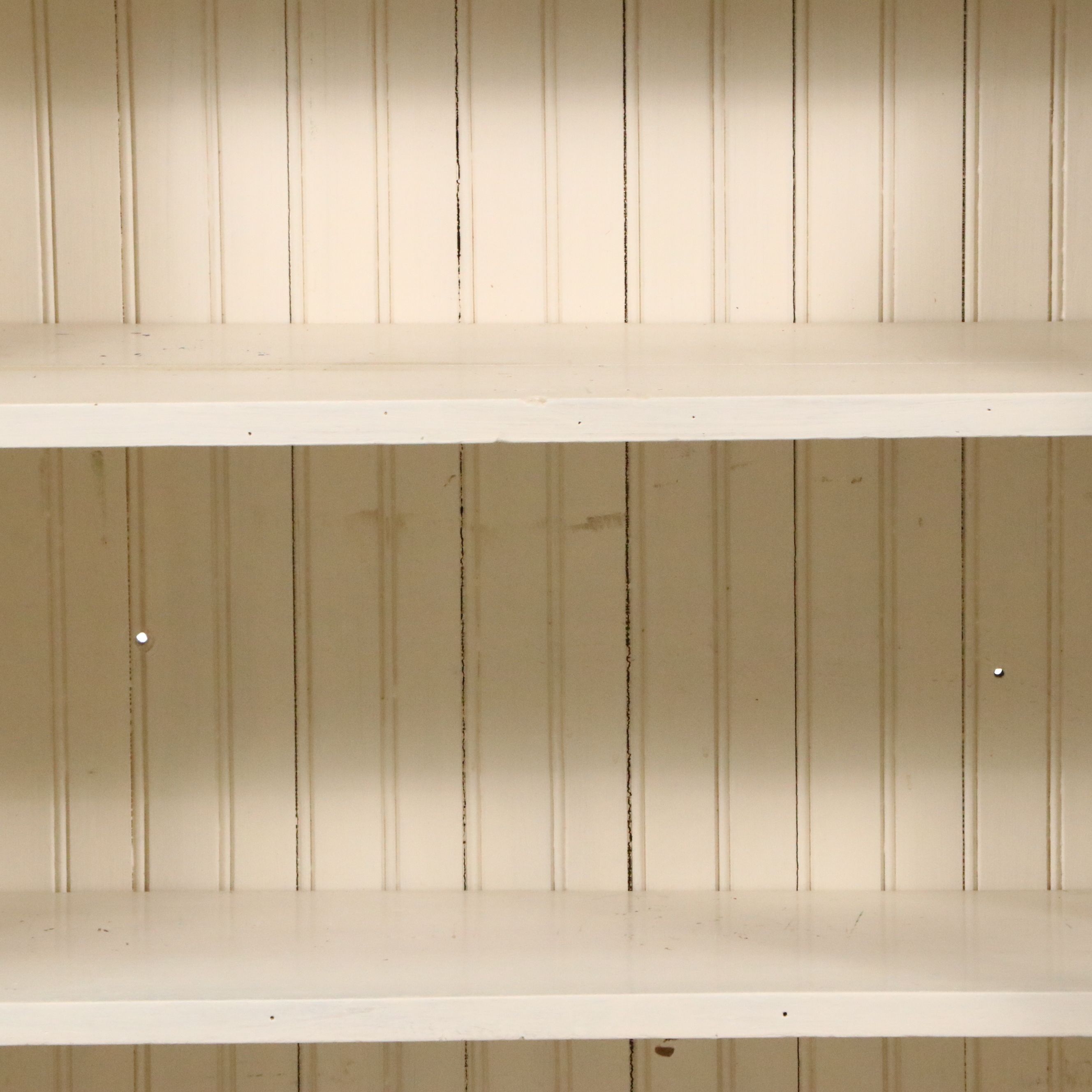 Painted Wood Cabinet Bookcase with Bakelite Pulls, Early to Mid-20th Century