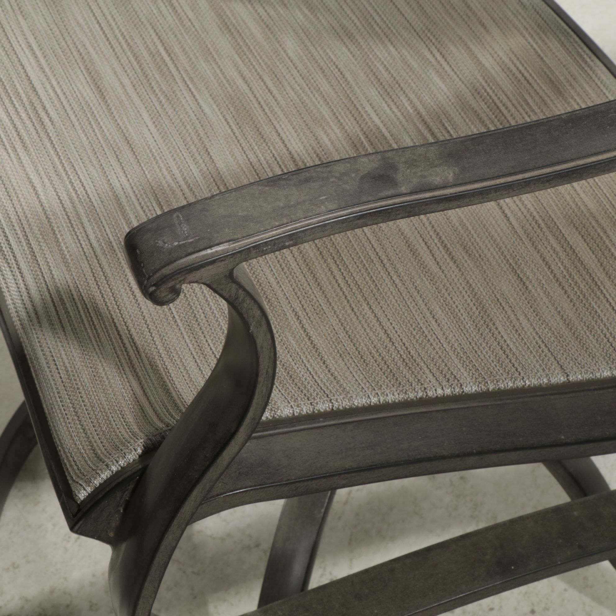 Agio Patio Tile-Top Dining Table with Six Chairs