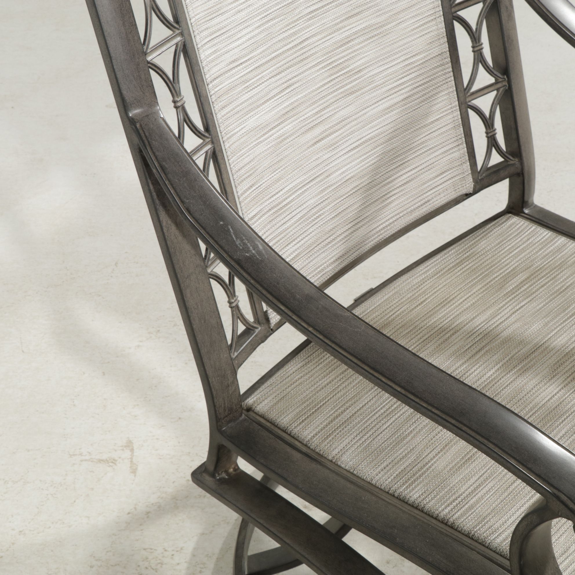 Agio Patio Tile-Top Dining Table with Six Chairs