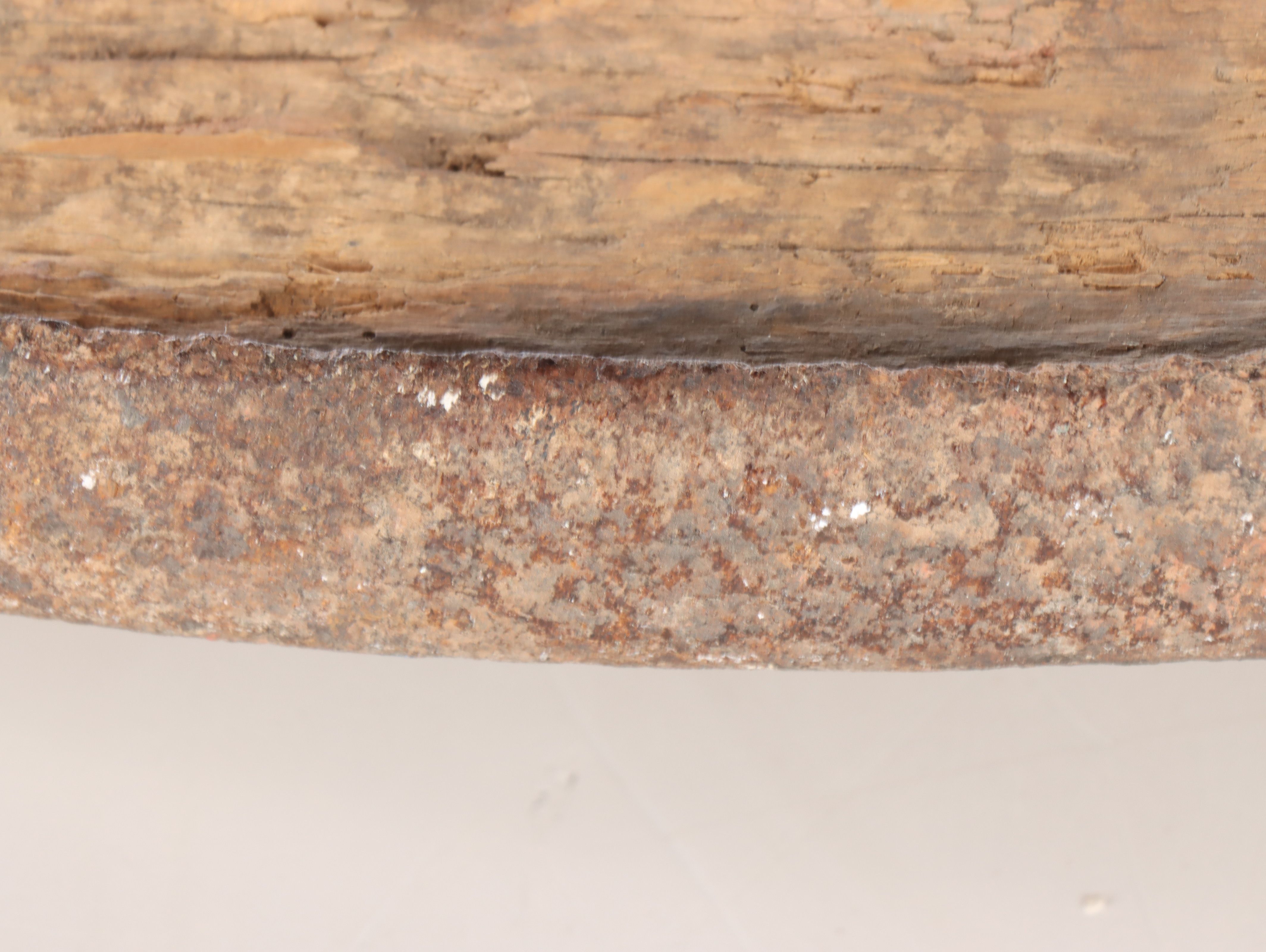 Salvaged Iron Banded Wooden Wagon Wheel