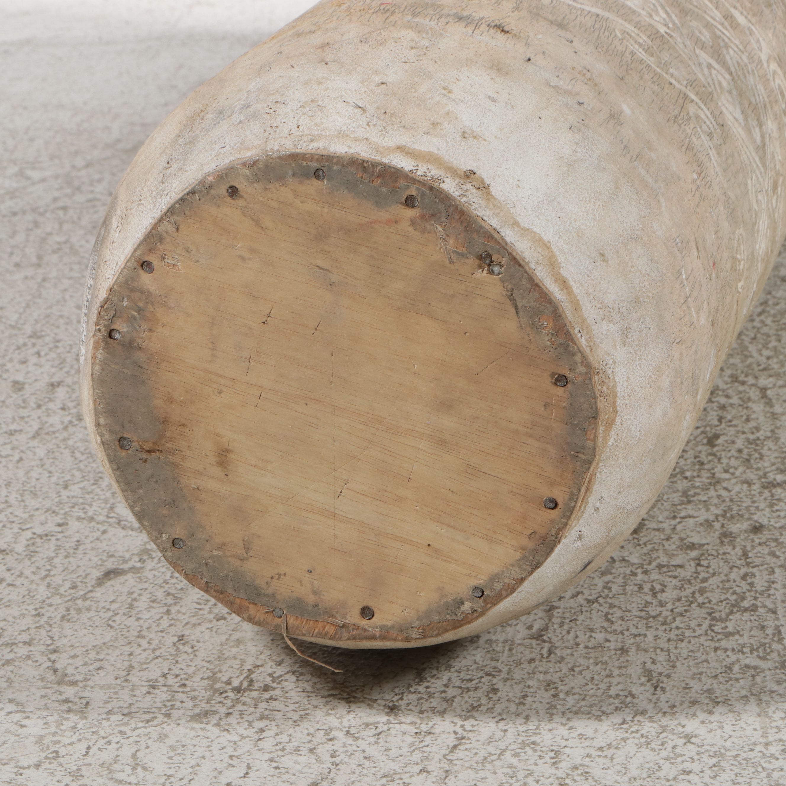 Balinese Hand-Carved Palm Trunk Tall Vase