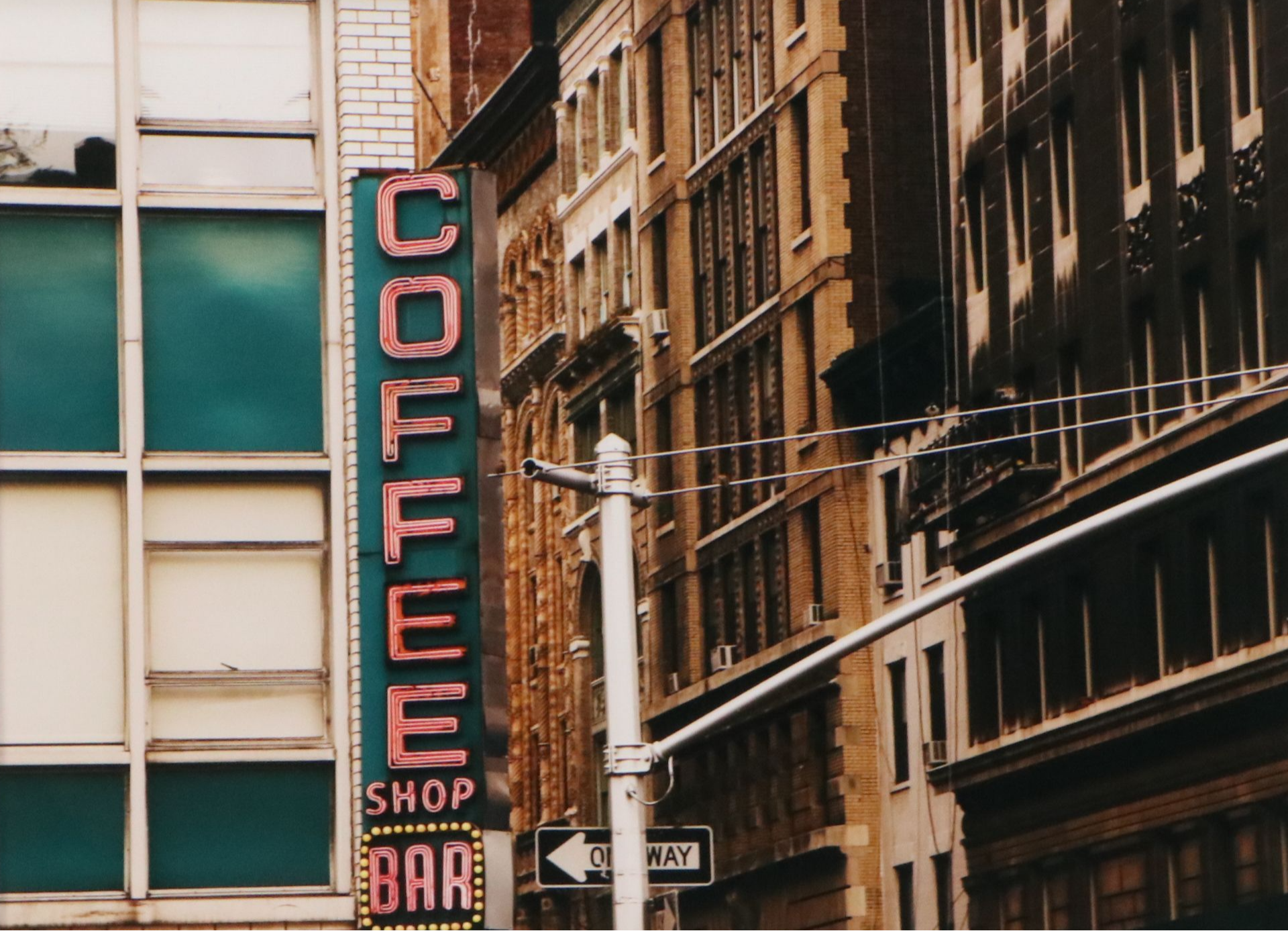 Digital Print After Jon Woodhams "Union Square Coffee Shop Sign"