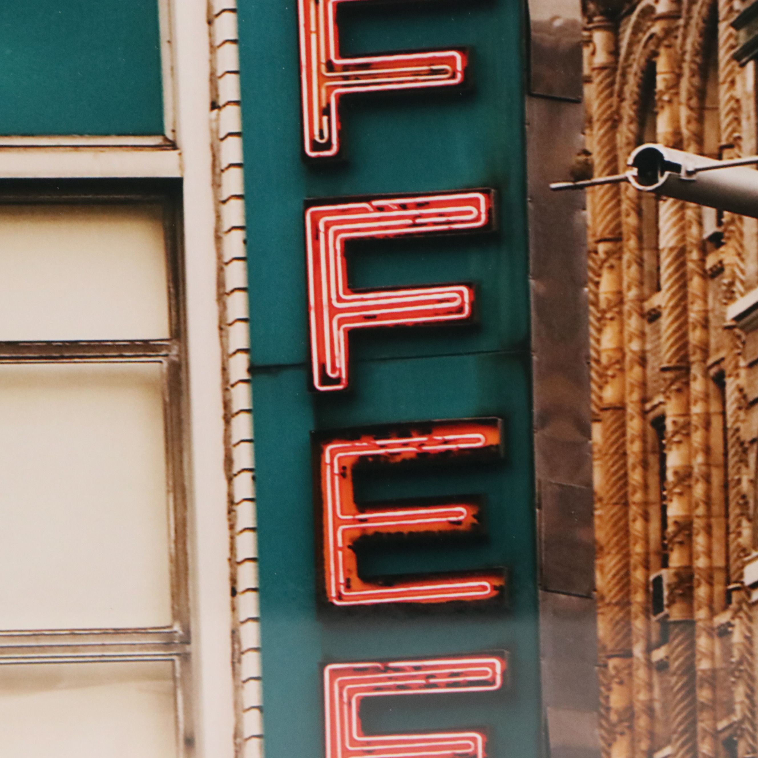 Digital Print After Jon Woodhams "Union Square Coffee Shop Sign"