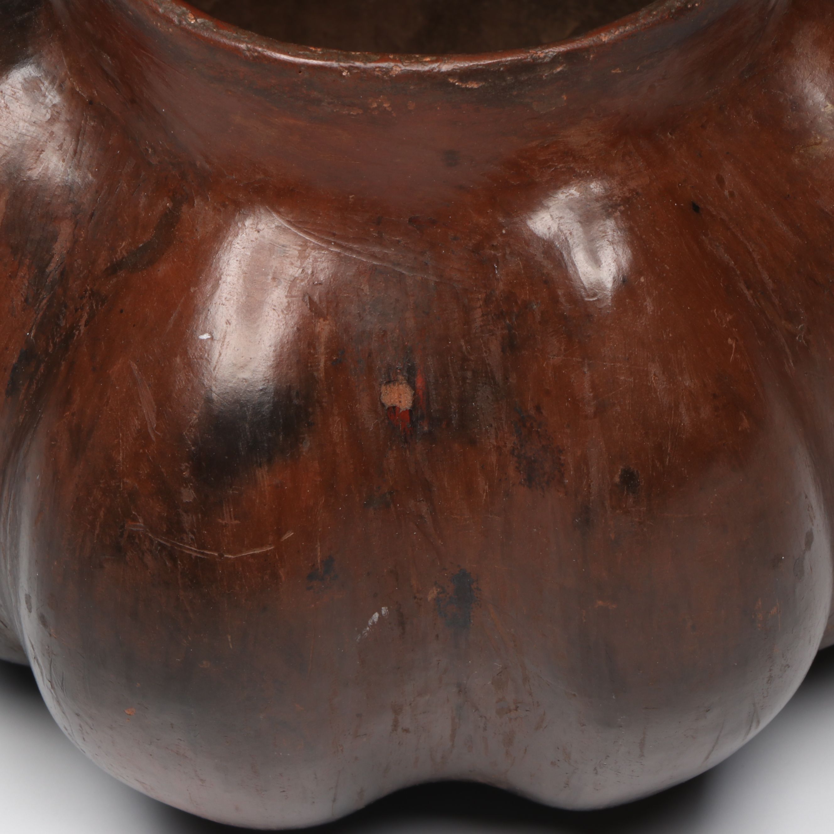 Protoclassic Colima Pottery Gourd Vessel, Circa 100 BCE–250 CE