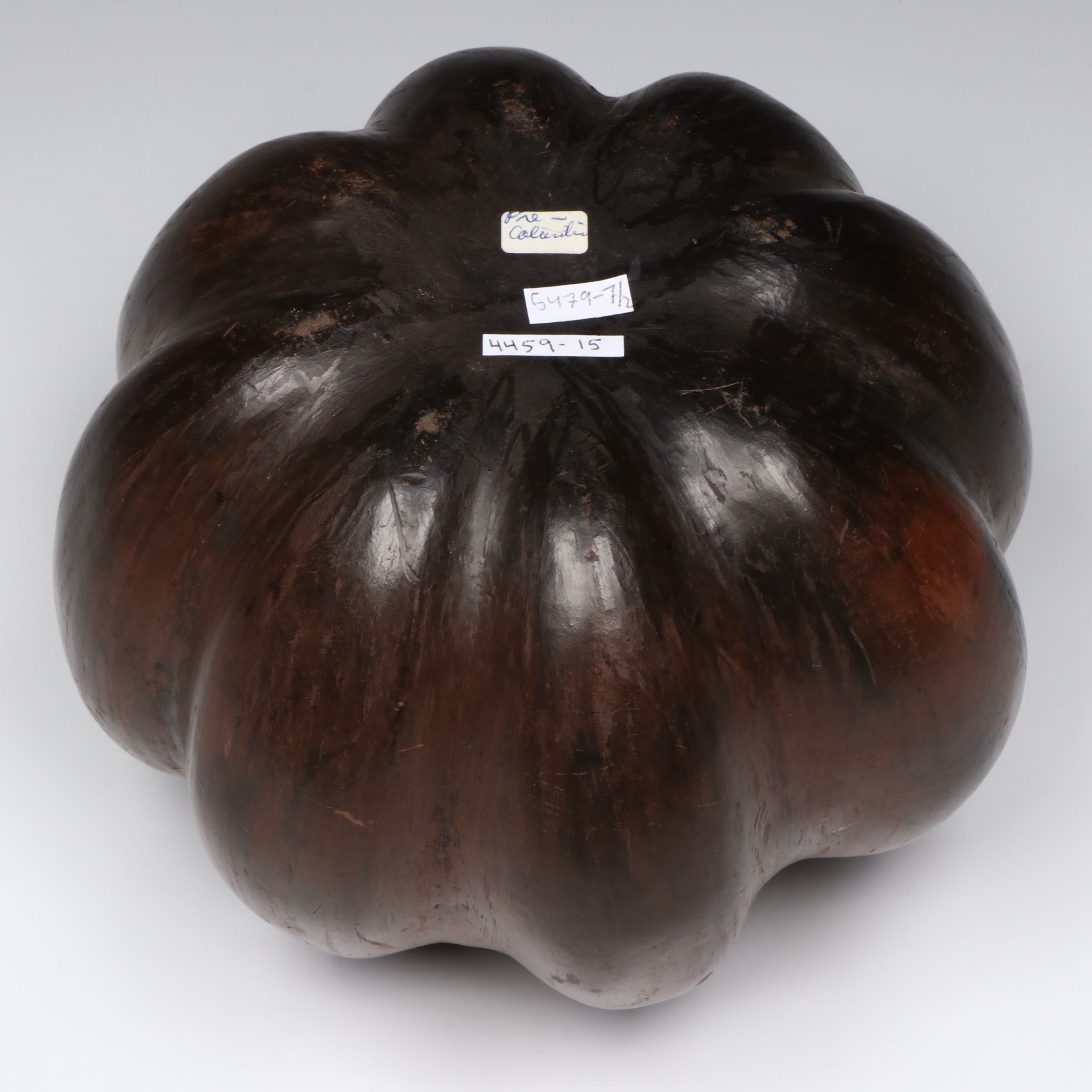 Protoclassic Colima Pottery Gourd Vessel, Circa 100 BCE–250 CE