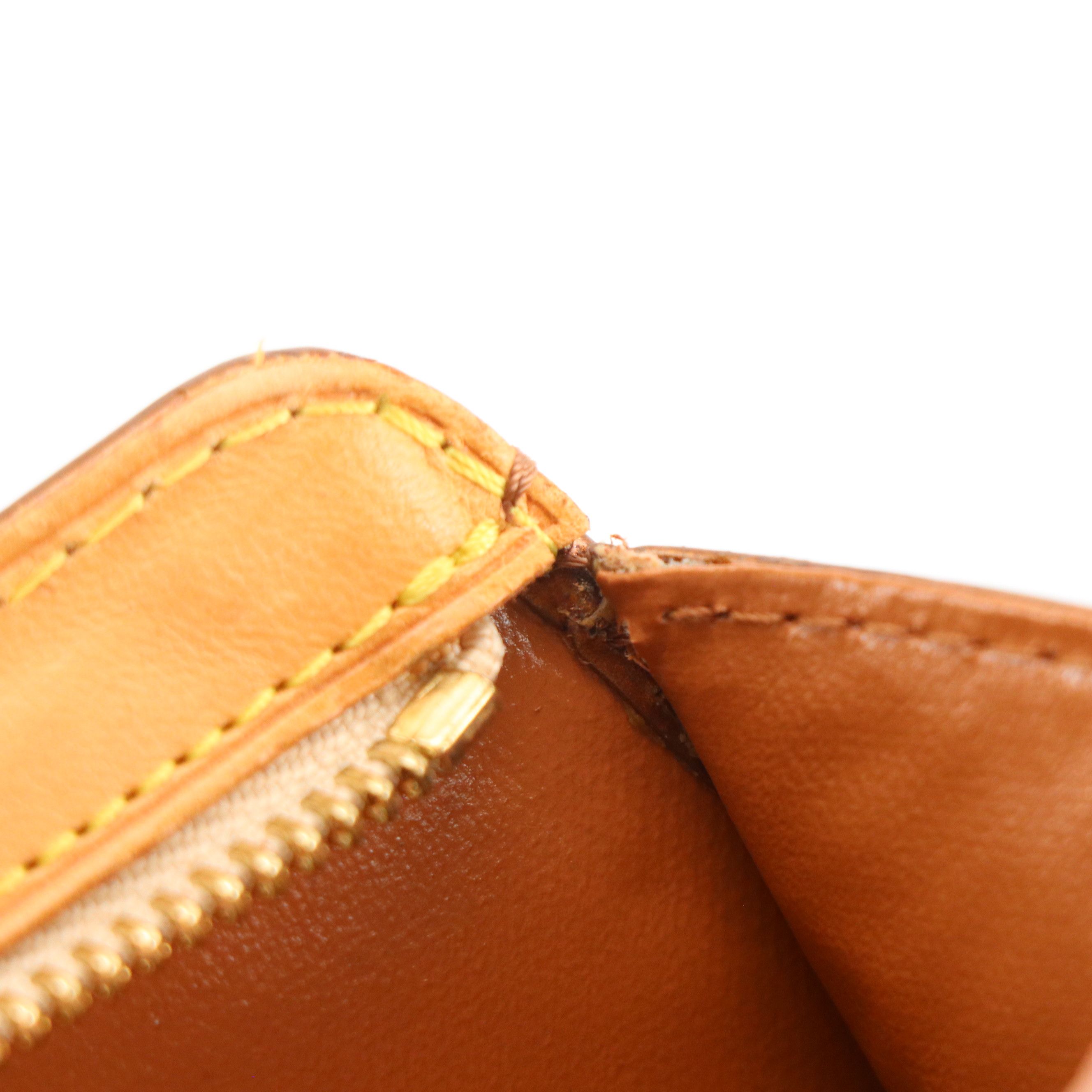 Louis Vuitton Mini Forsyth Bag in Bronze Monogram Vernis and Vachetta Leather