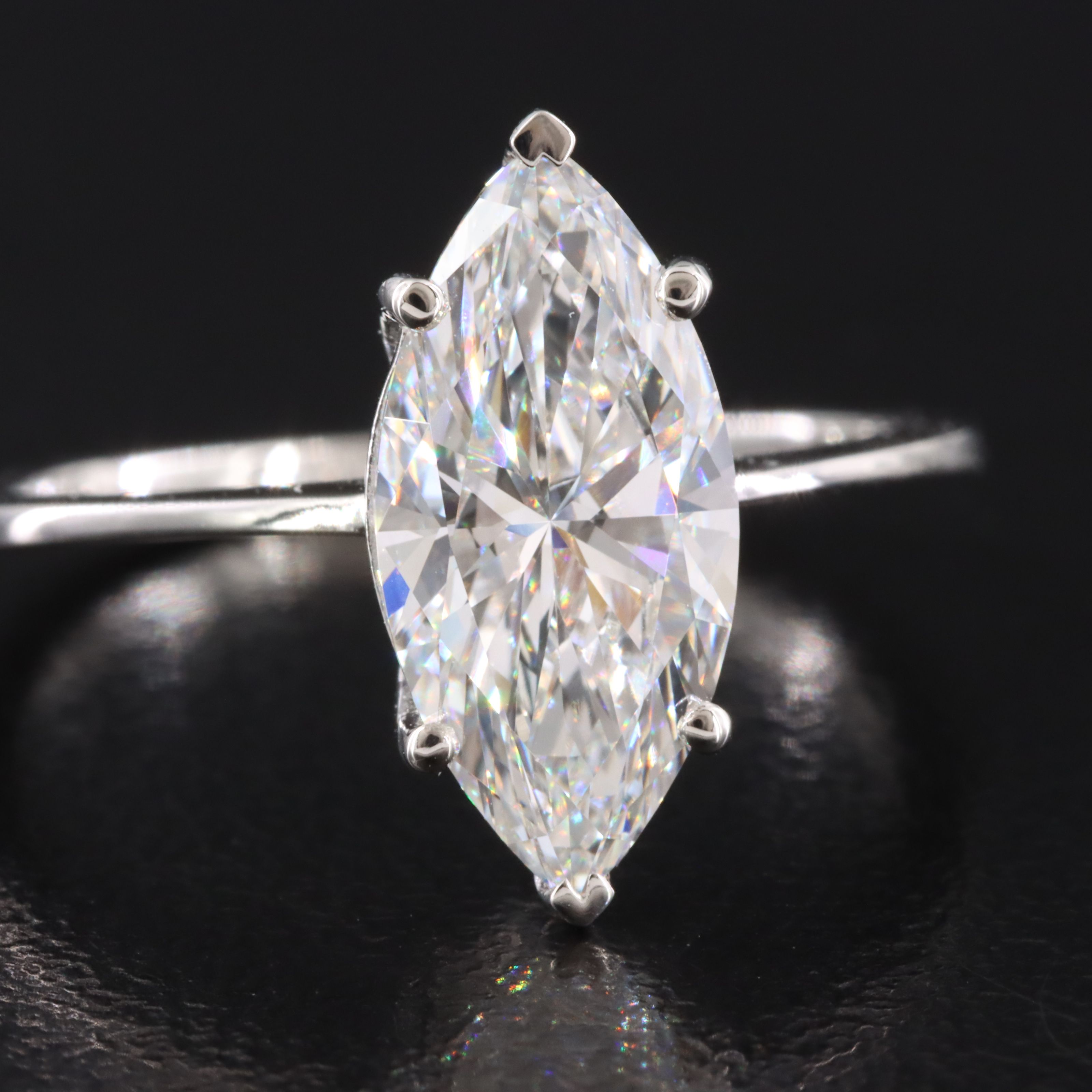 Platinum 2.00 CT Lab Grown Diamond Solitaire Ring with IGI Report