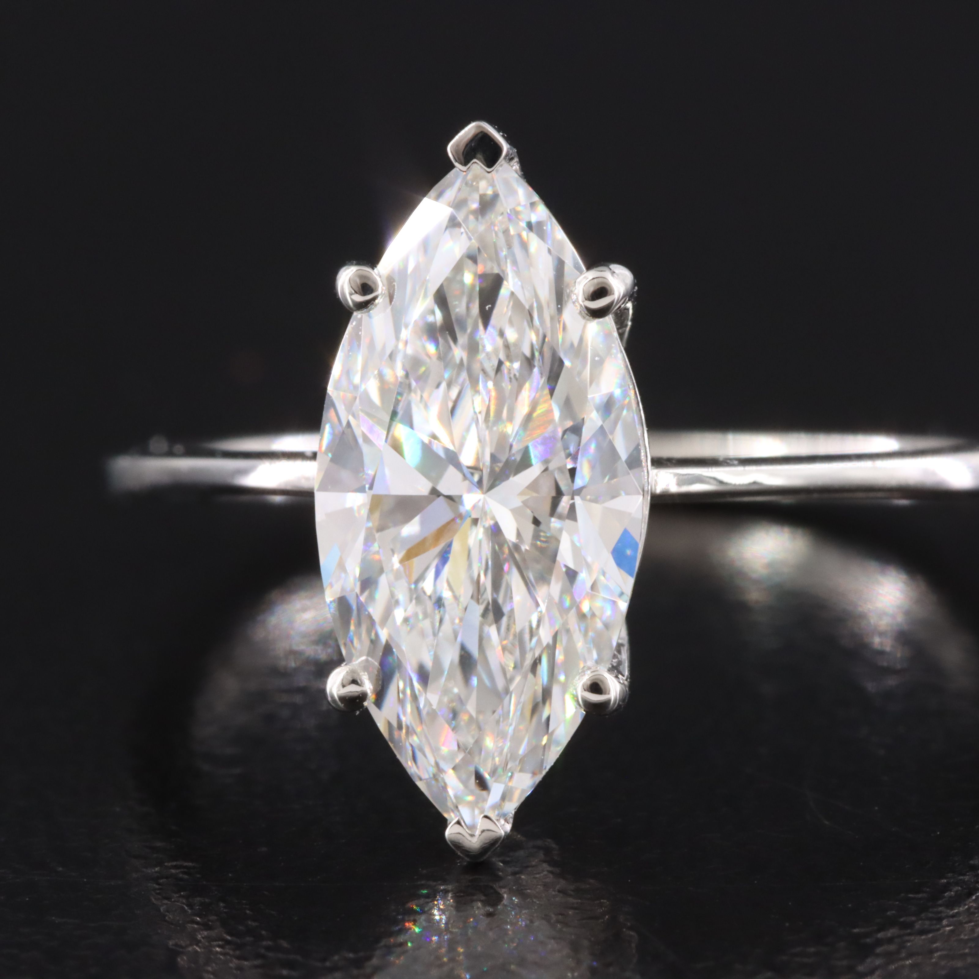 Platinum 2.00 CT Lab Grown Diamond Solitaire Ring with IGI Report