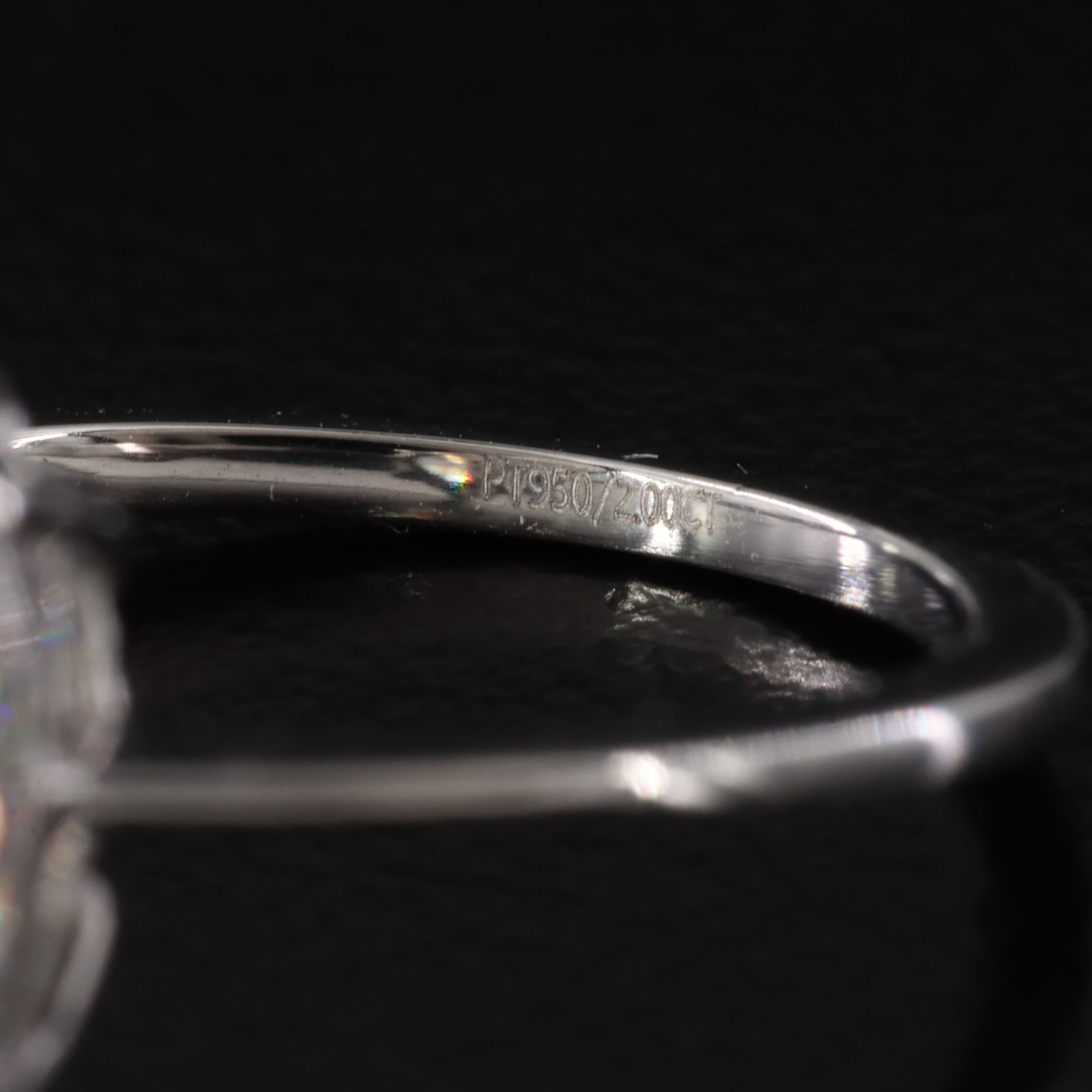 Platinum 2.00 CT Lab Grown Diamond Solitaire Ring with IGI Report