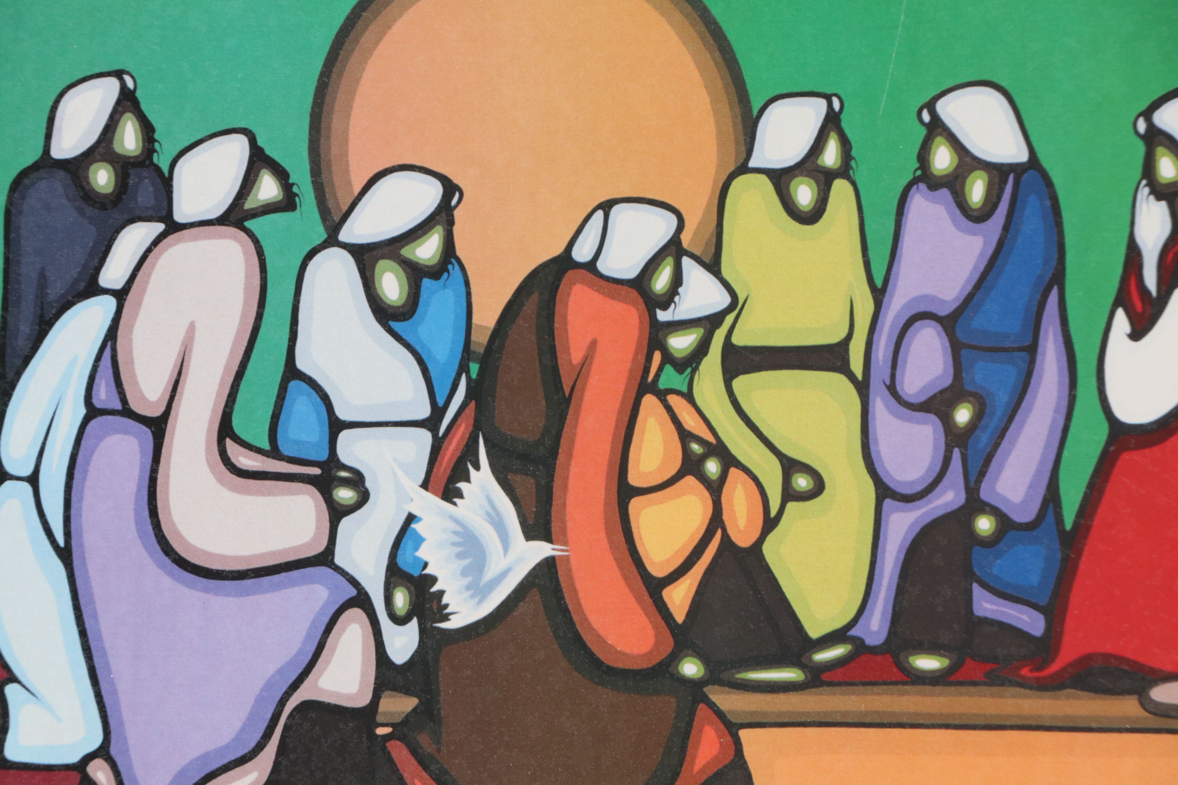 Offset Lithograph After Leland Bell "The Feast," Late 20th Century