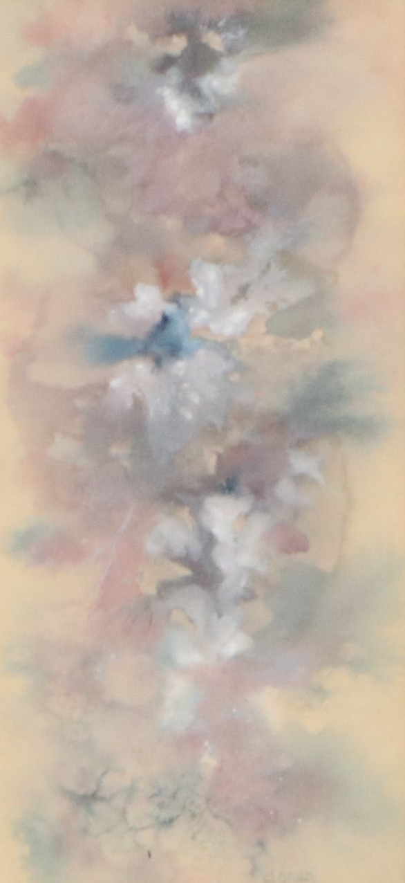 Abstract Floral Watercolor Painting