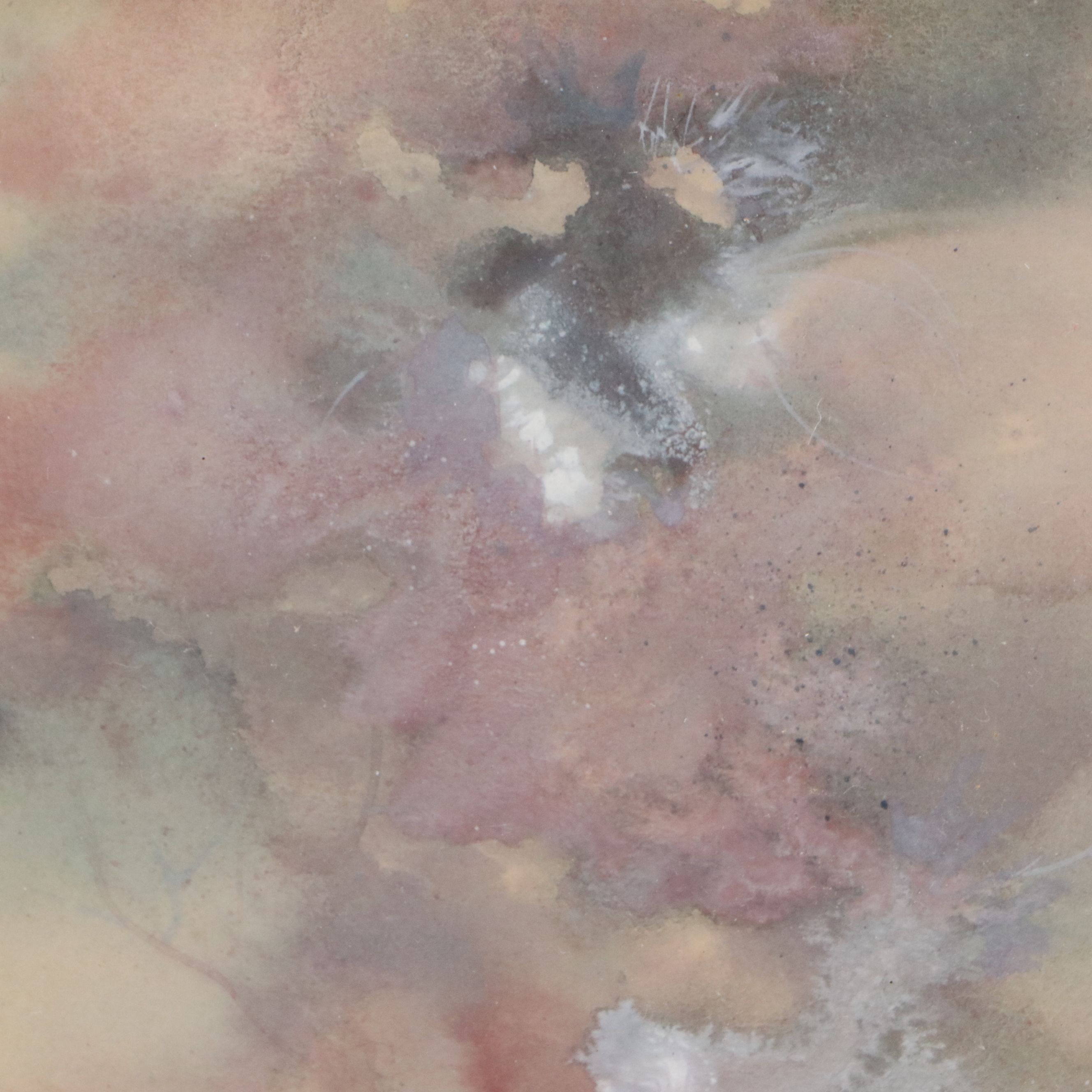 Abstract Floral Watercolor Painting