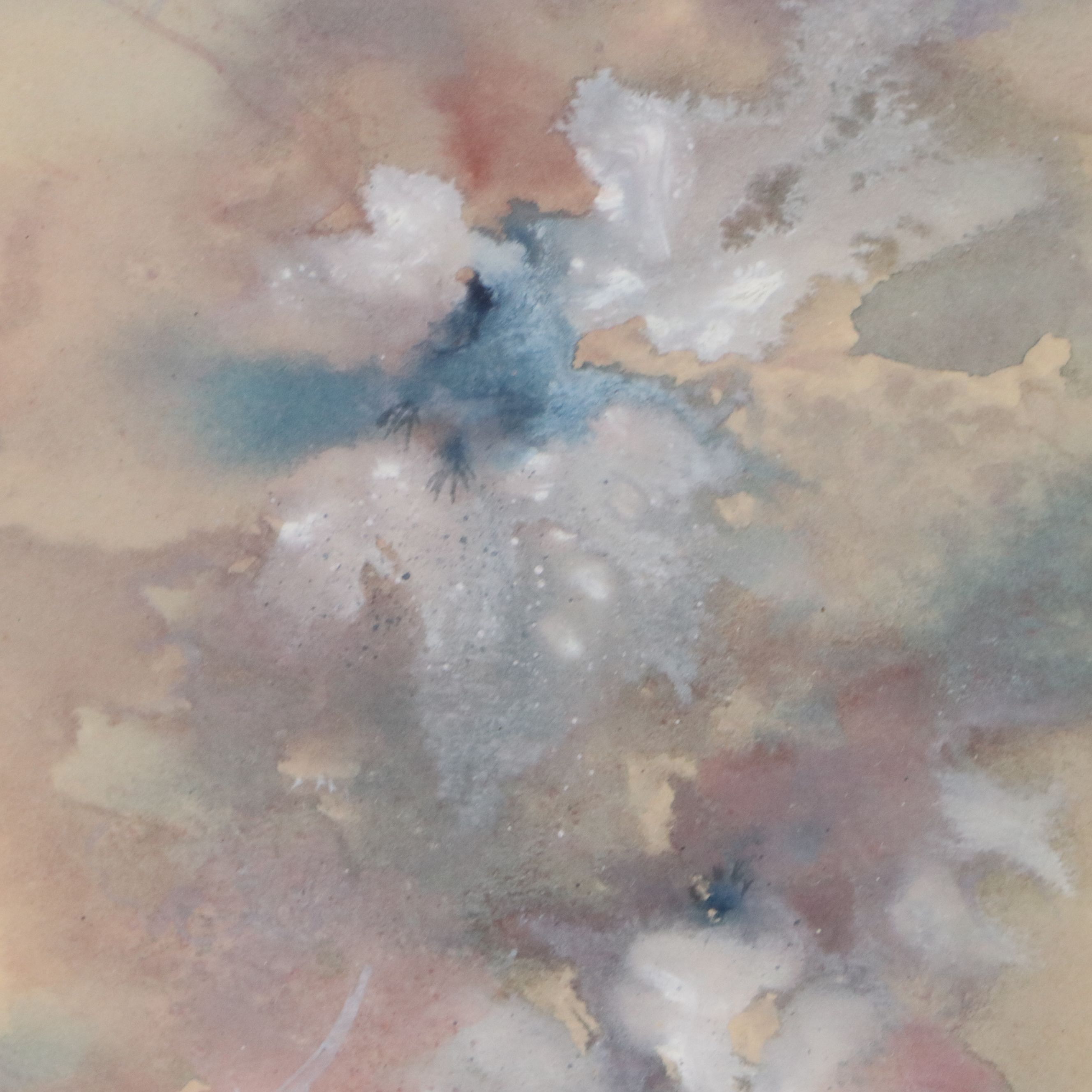 Abstract Floral Watercolor Painting