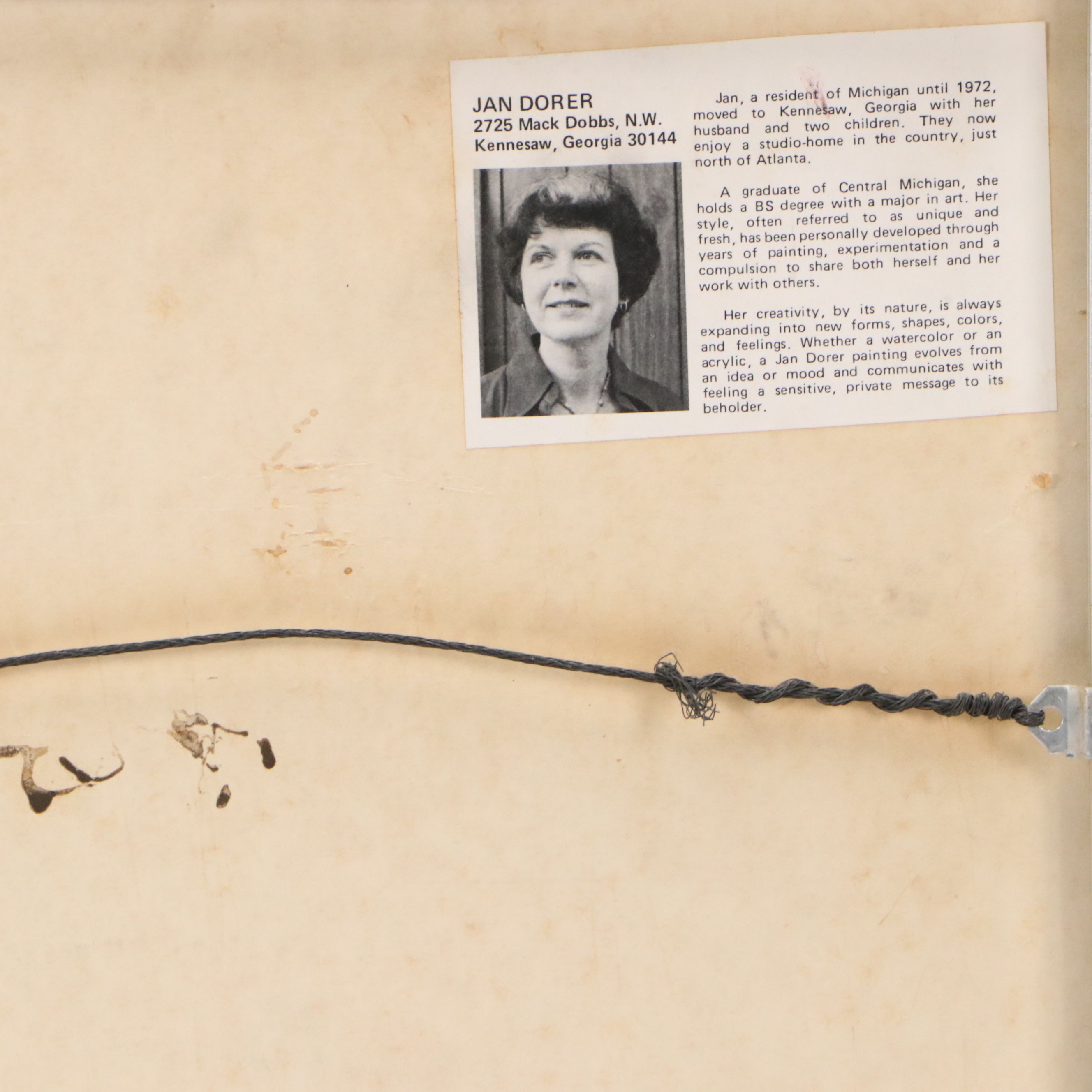 Abstract Floral Watercolor Painting