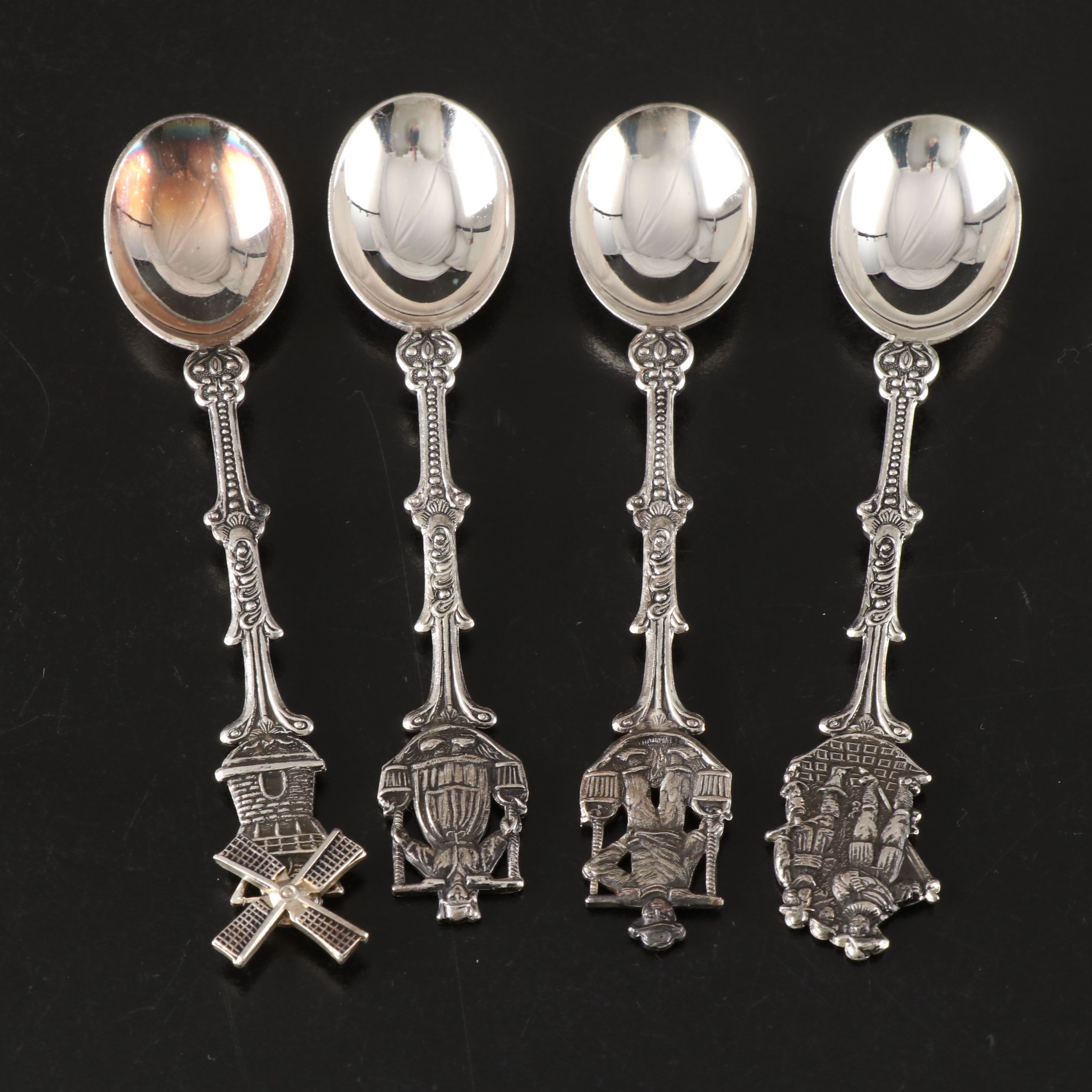 Dutch Silver Plate Souvenir Forks and Spoons