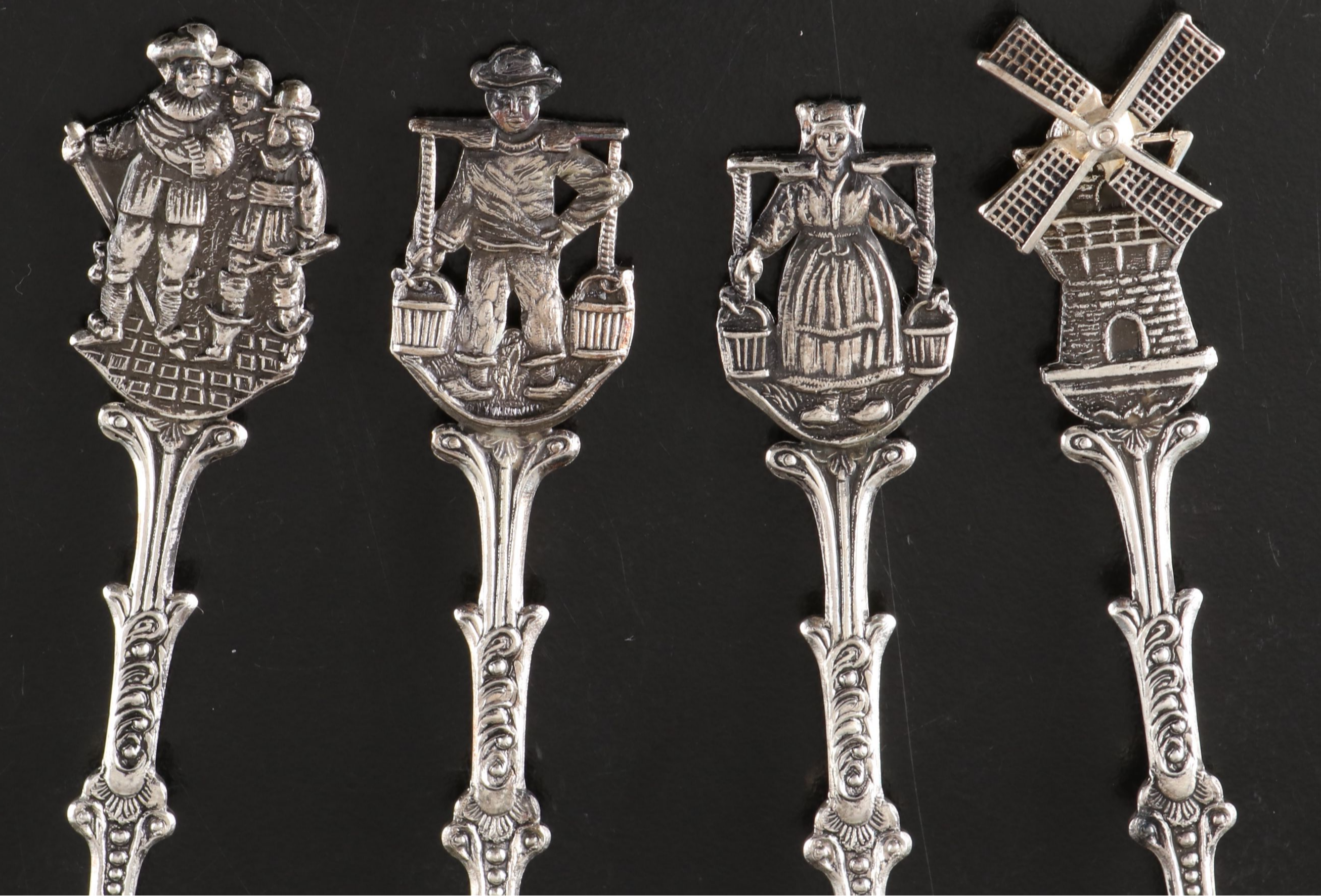 Dutch Silver Plate Souvenir Forks and Spoons