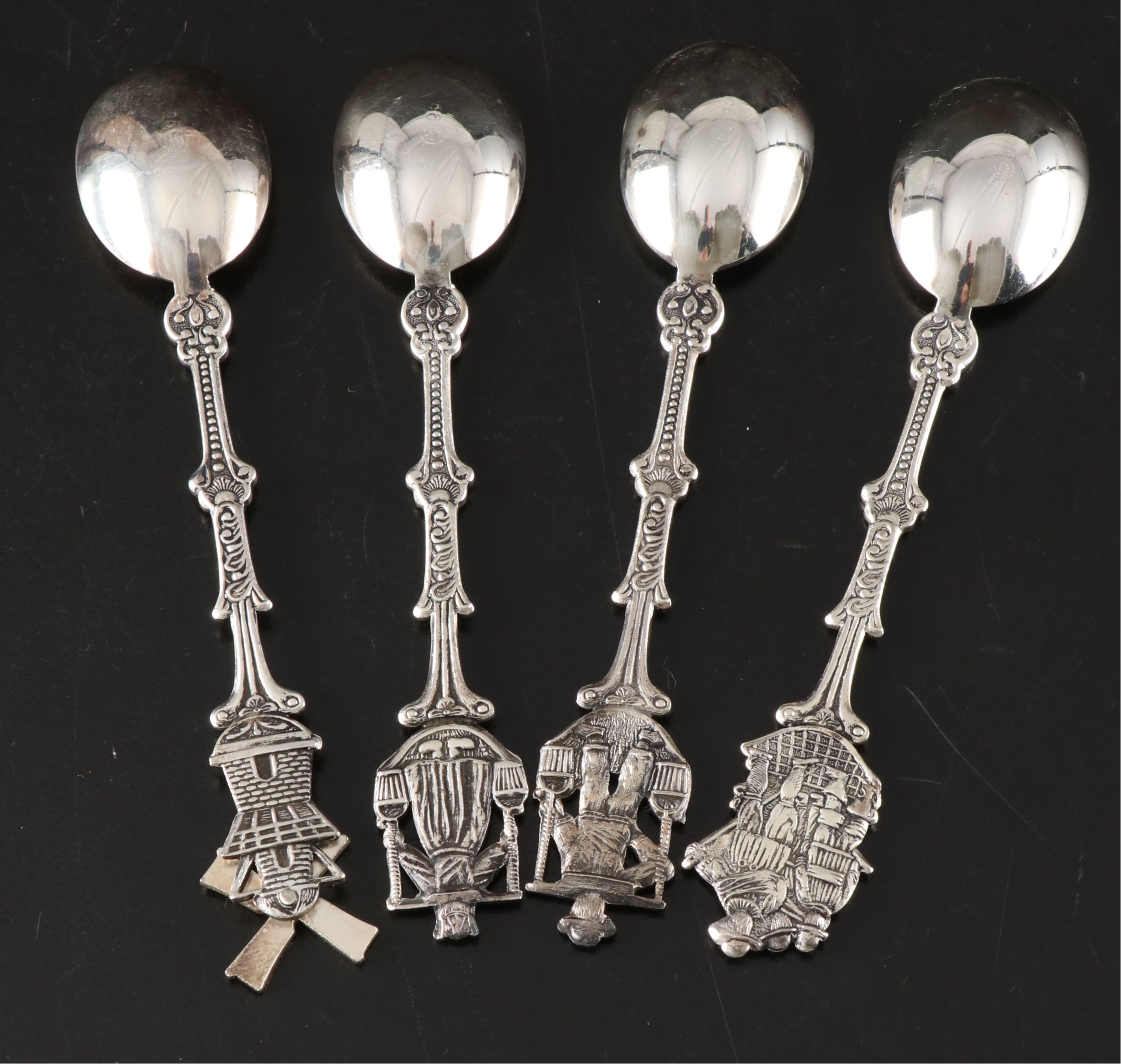 Dutch Silver Plate Souvenir Forks and Spoons
