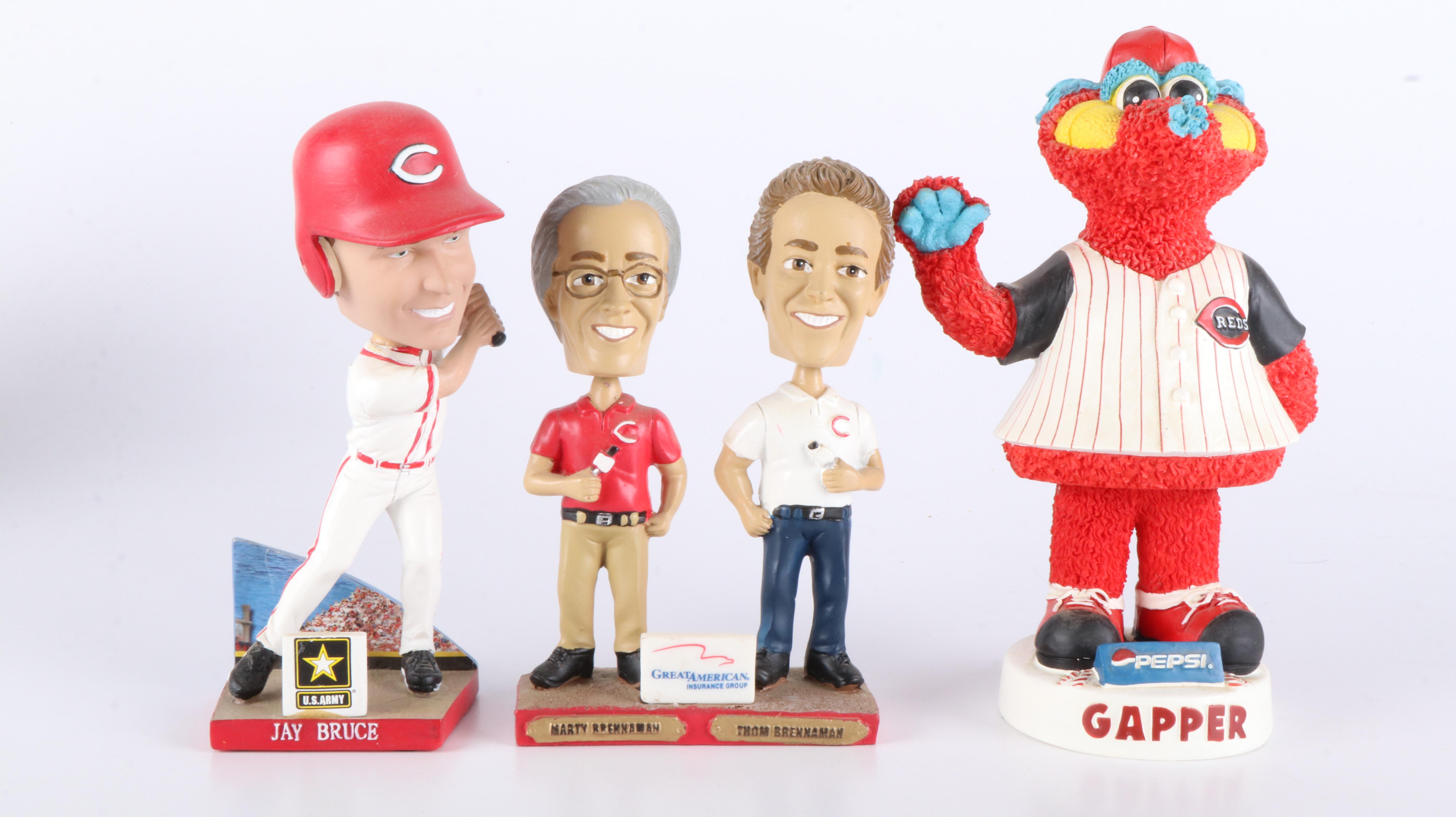 Cincinnati Reds Bobbleheads Featuring Tony Perez, Frank Robinson, and More