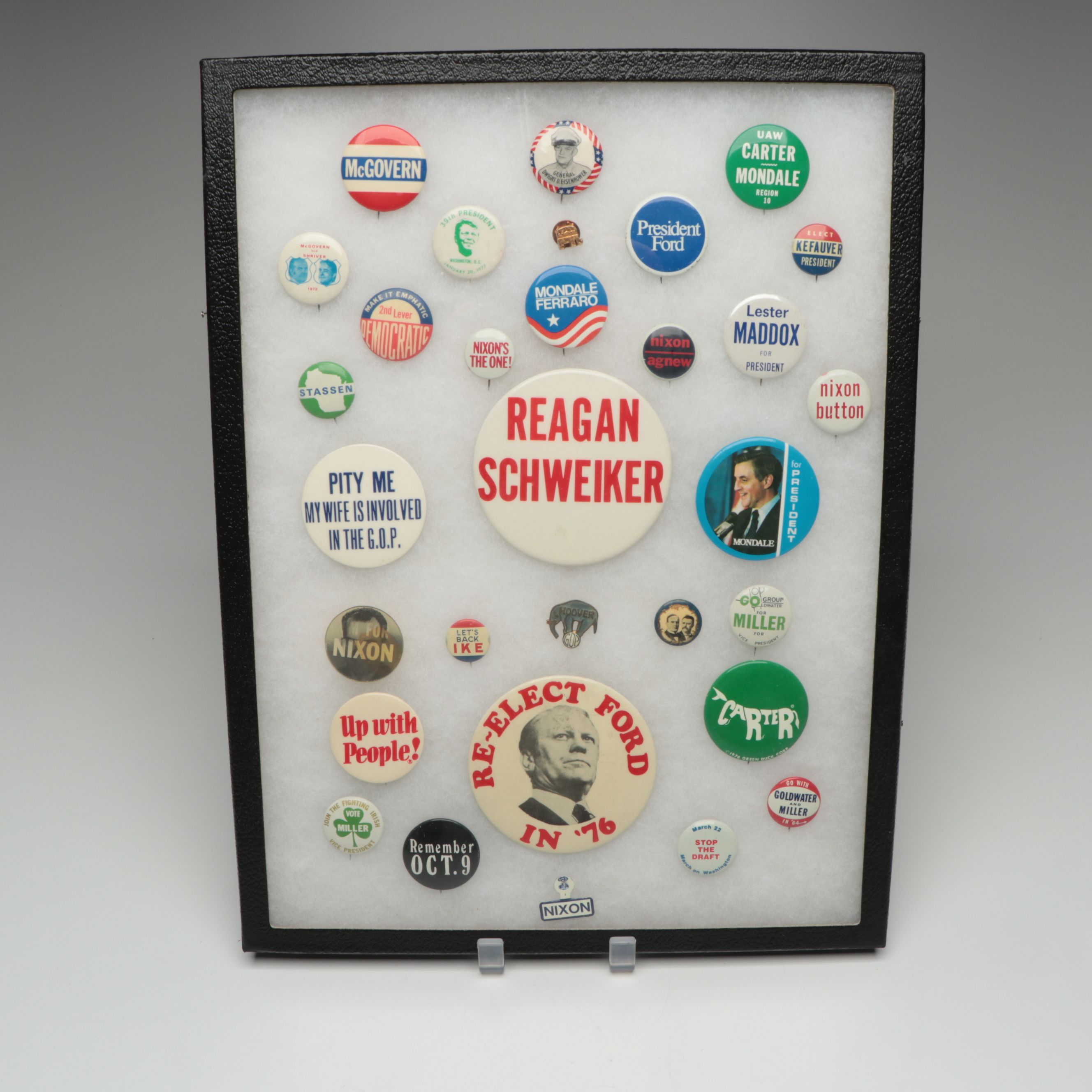 "Wallace for President" Hat, Angela Davis Campaign Pin and More, 1960s-2010s