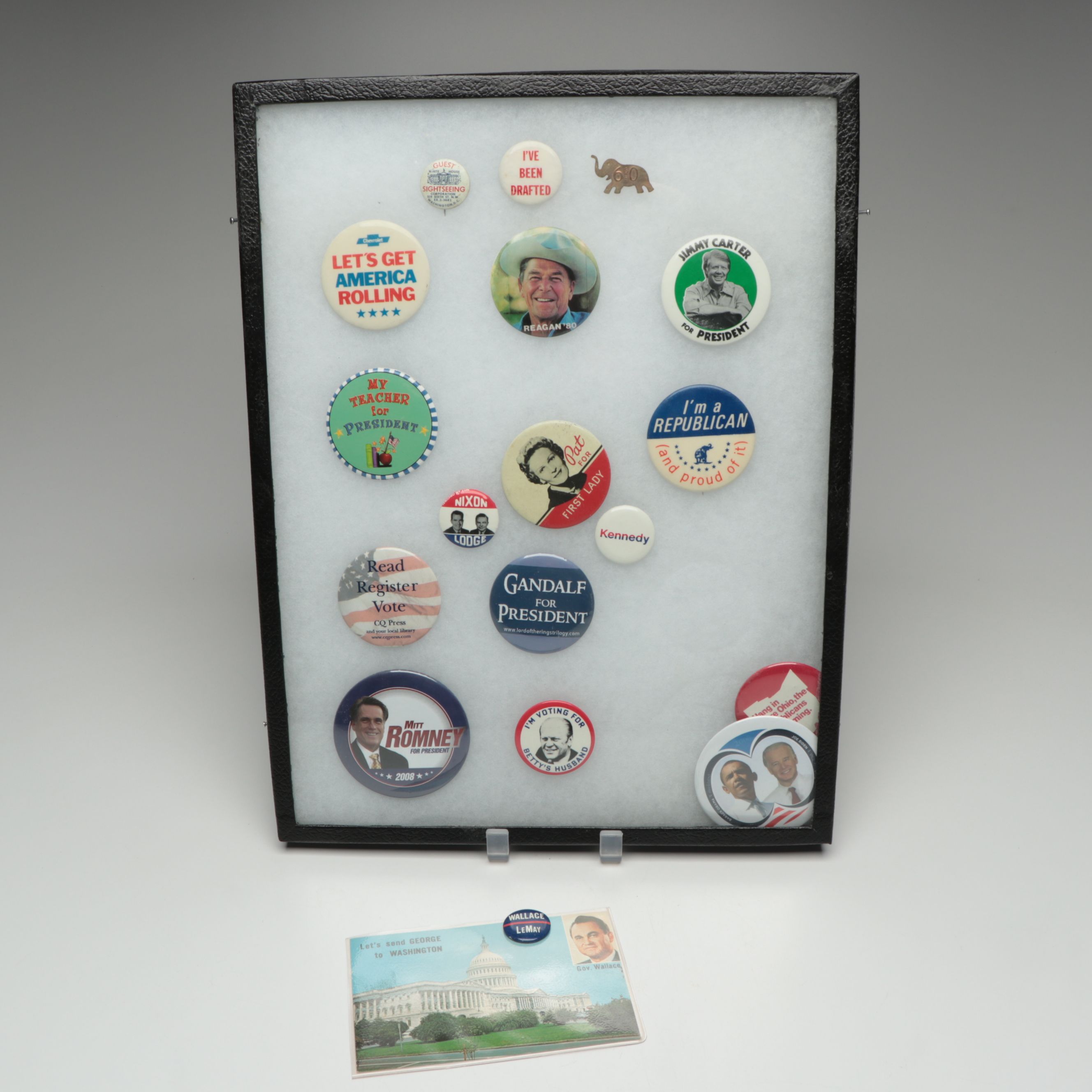 "Wallace for President" Hat, Angela Davis Campaign Pin and More, 1960s-2010s