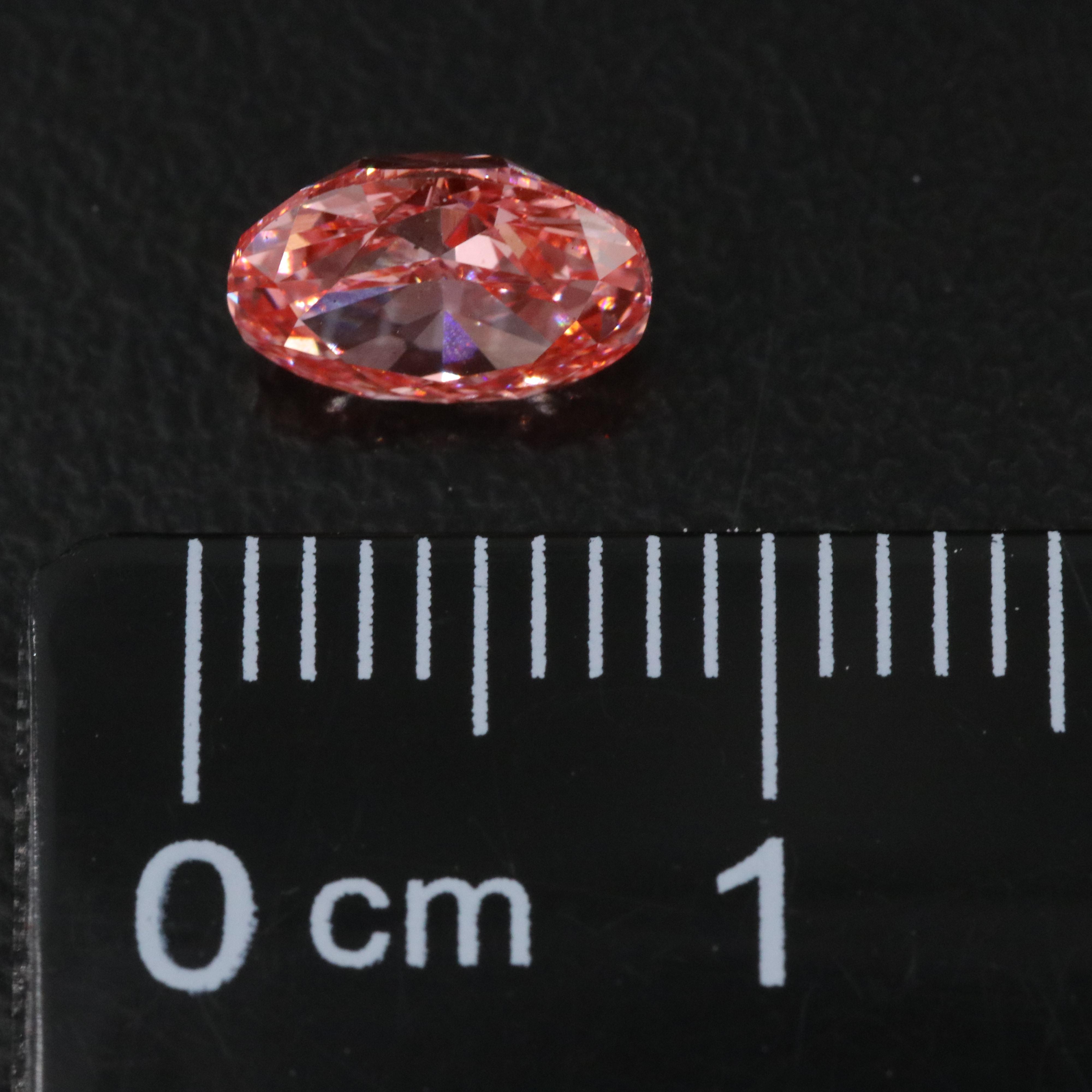 Loose 1.04 CT Lab Grown Fancy Vivid Pink Diamond with IGI Report