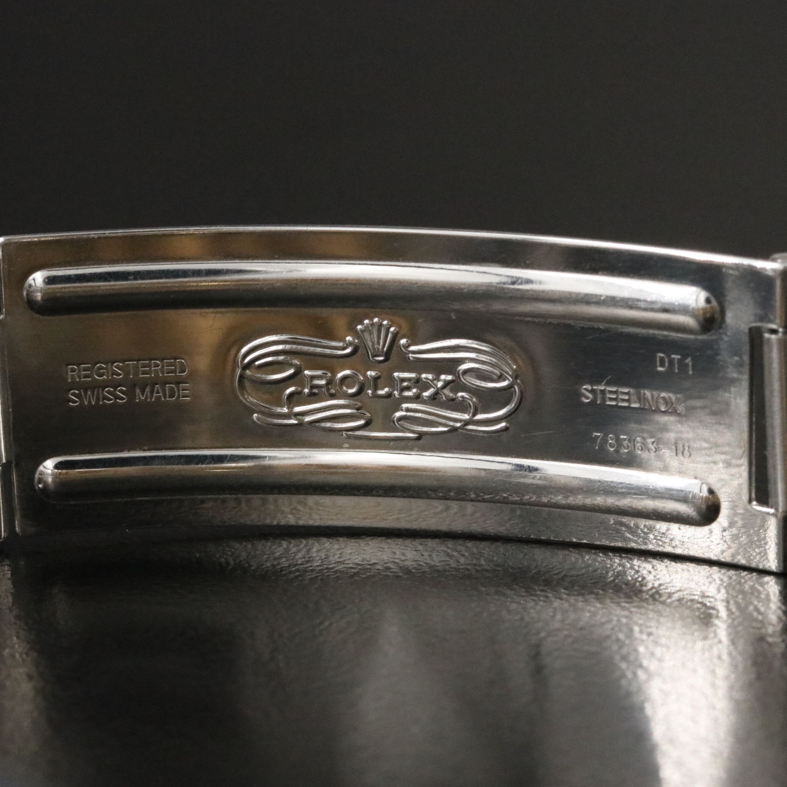 2001 Rolex Champagne Roman Dial Two Tone Datejust 16233 Watch