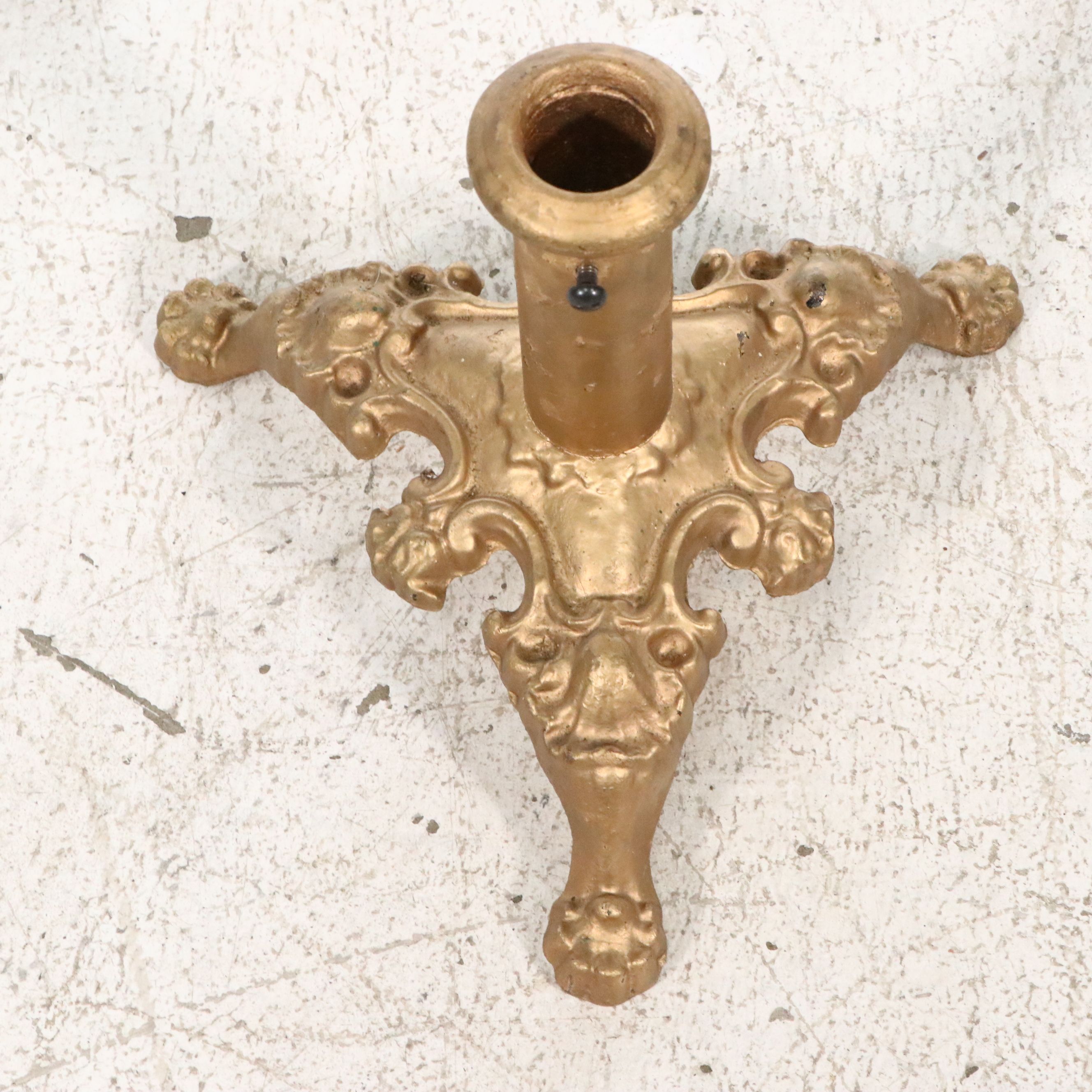 48-Star American Parade Flag with Stand, Early to Mid-20th Century