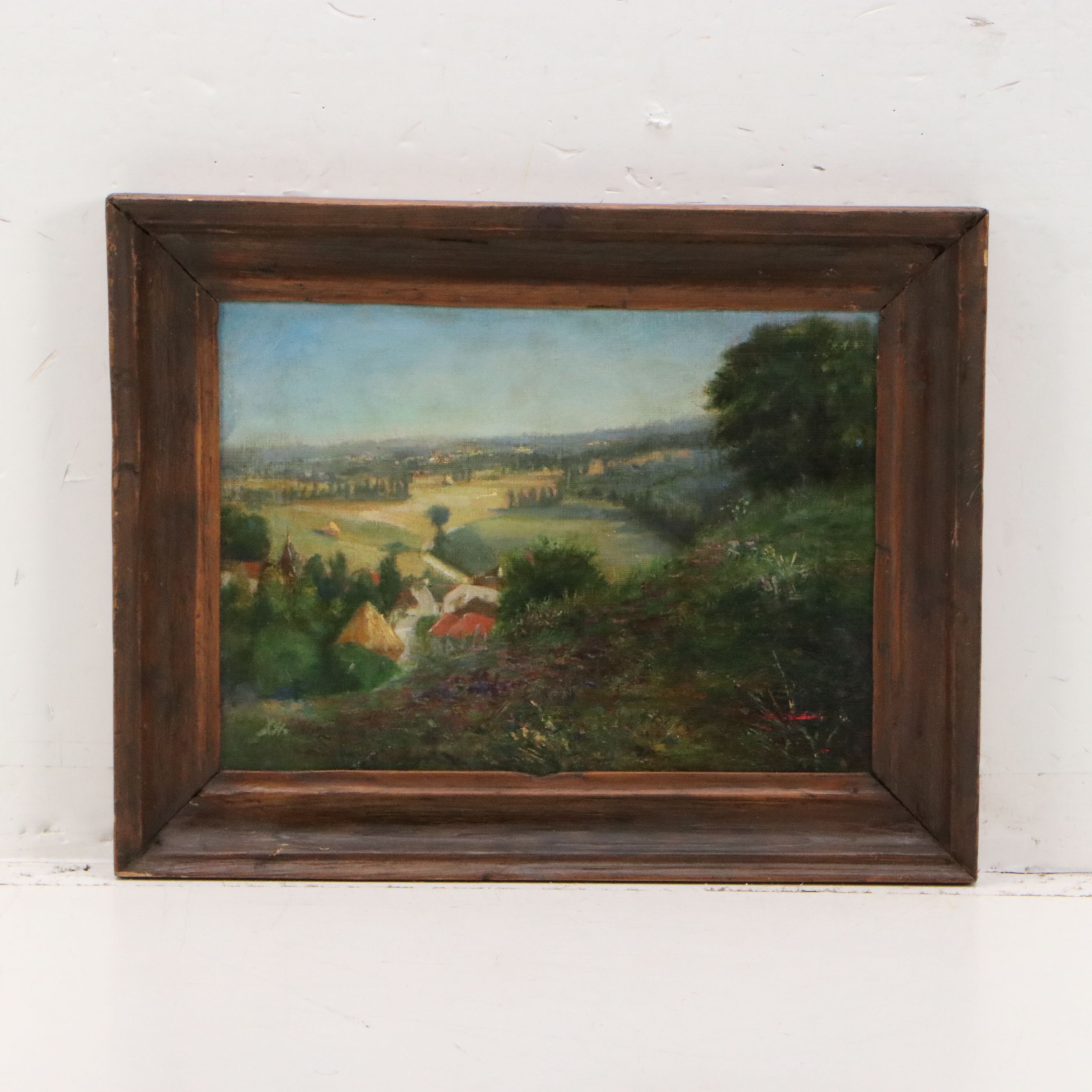 French School Landscape Oil Painting, Early 20th Century