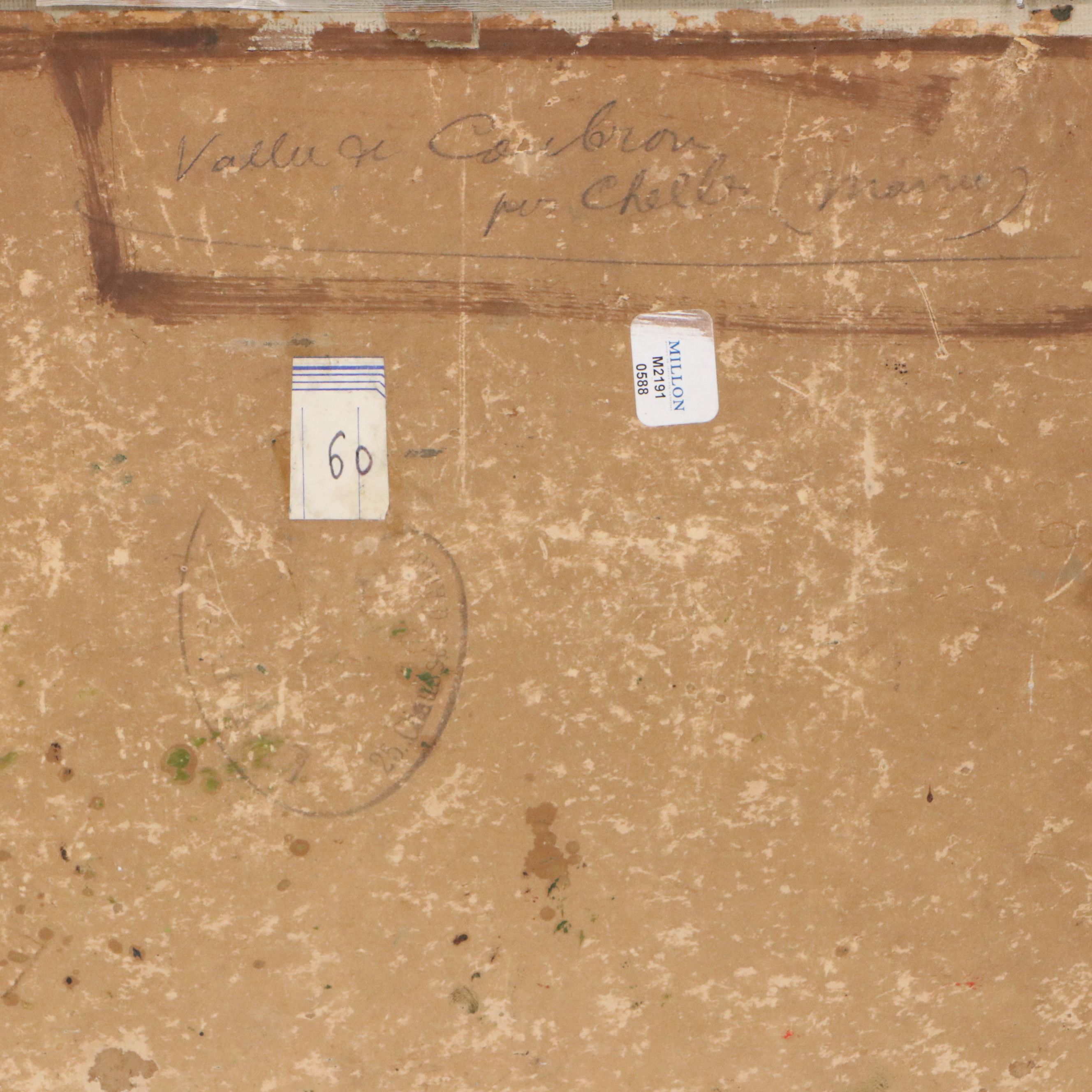 French School Landscape Oil Painting, Early 20th Century