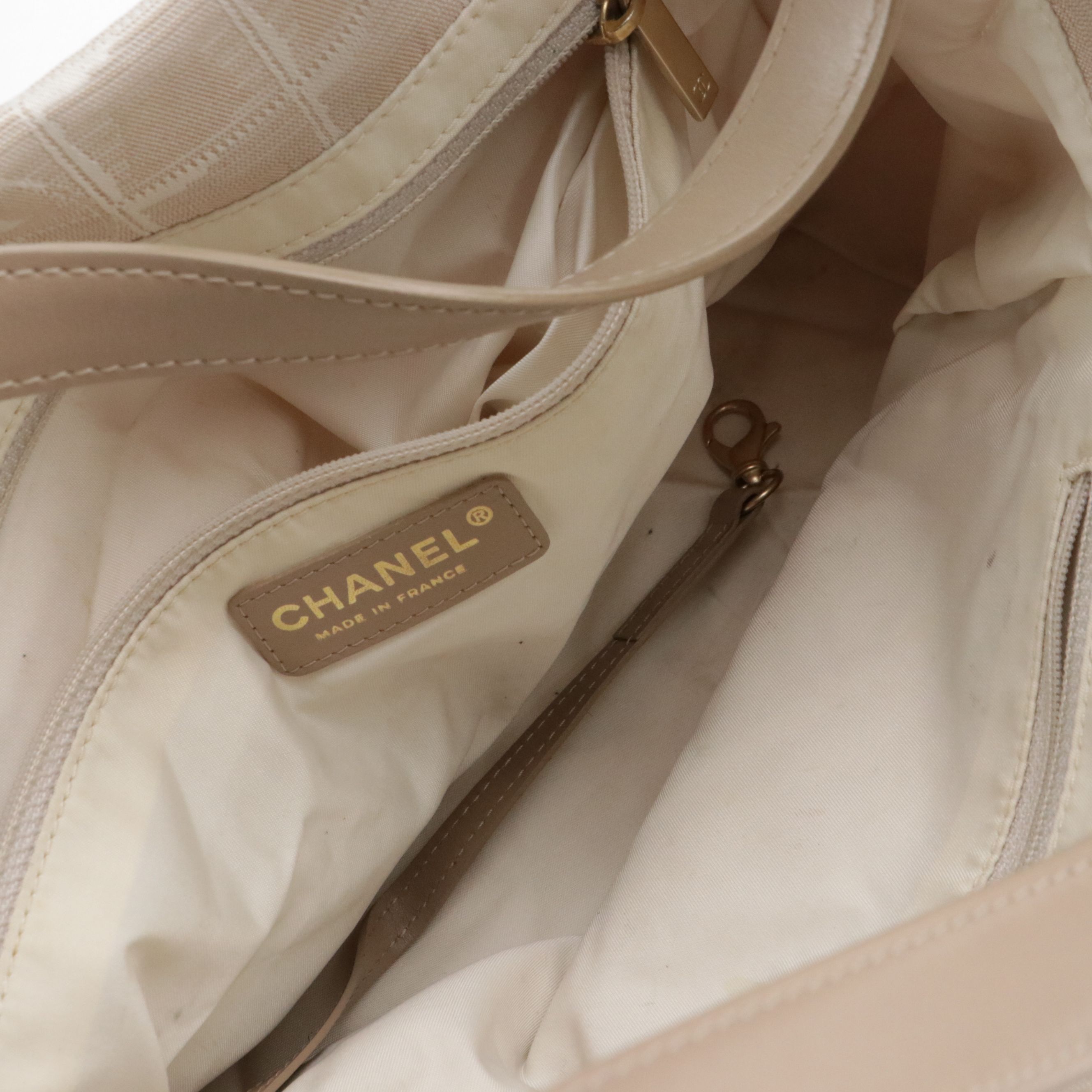 Chanel Travel Linge Tote in Jacquard Canvas and Leather Trim