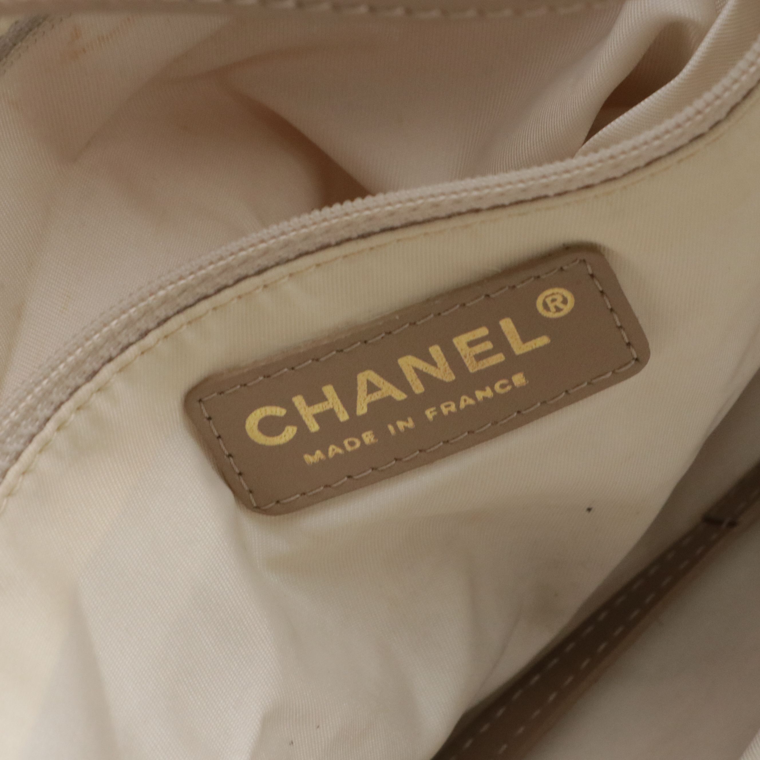 Chanel Travel Linge Tote in Jacquard Canvas and Leather Trim