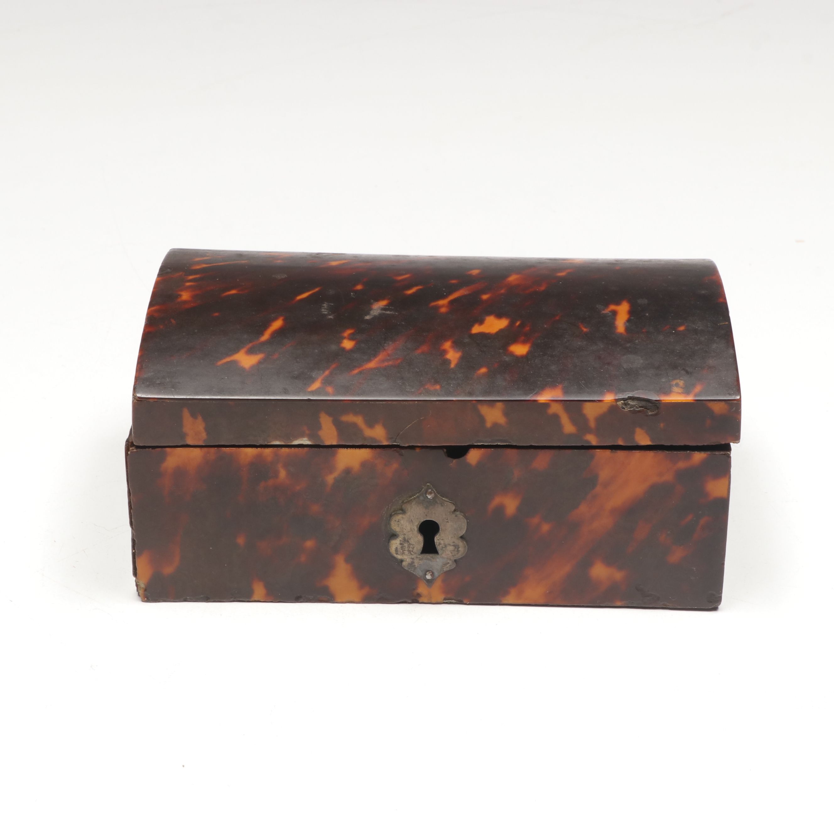 Antique Tortoiseshell Box with Nomad Design Co. Wood Box