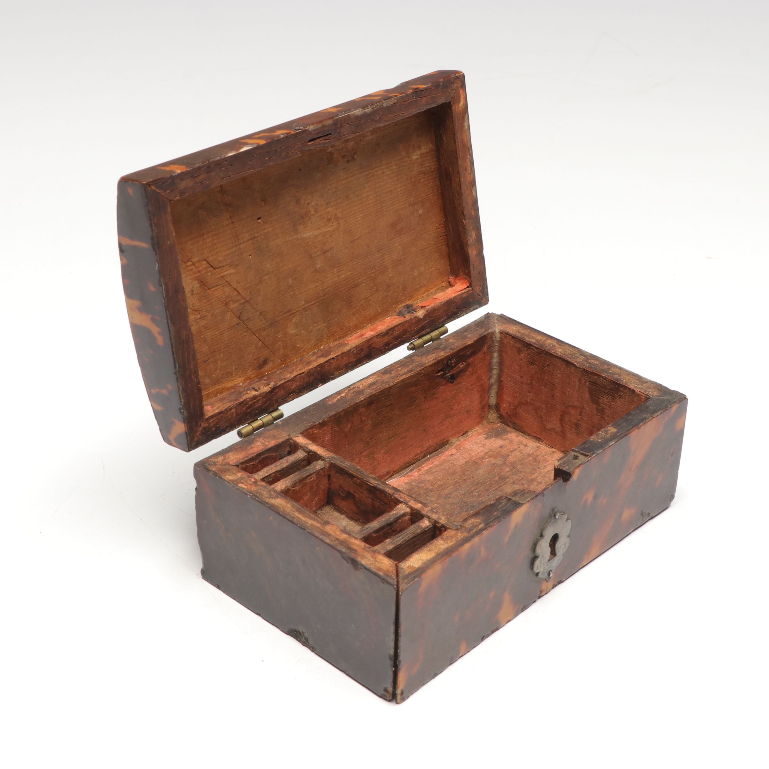 Antique Tortoiseshell Box with Nomad Design Co. Wood Box