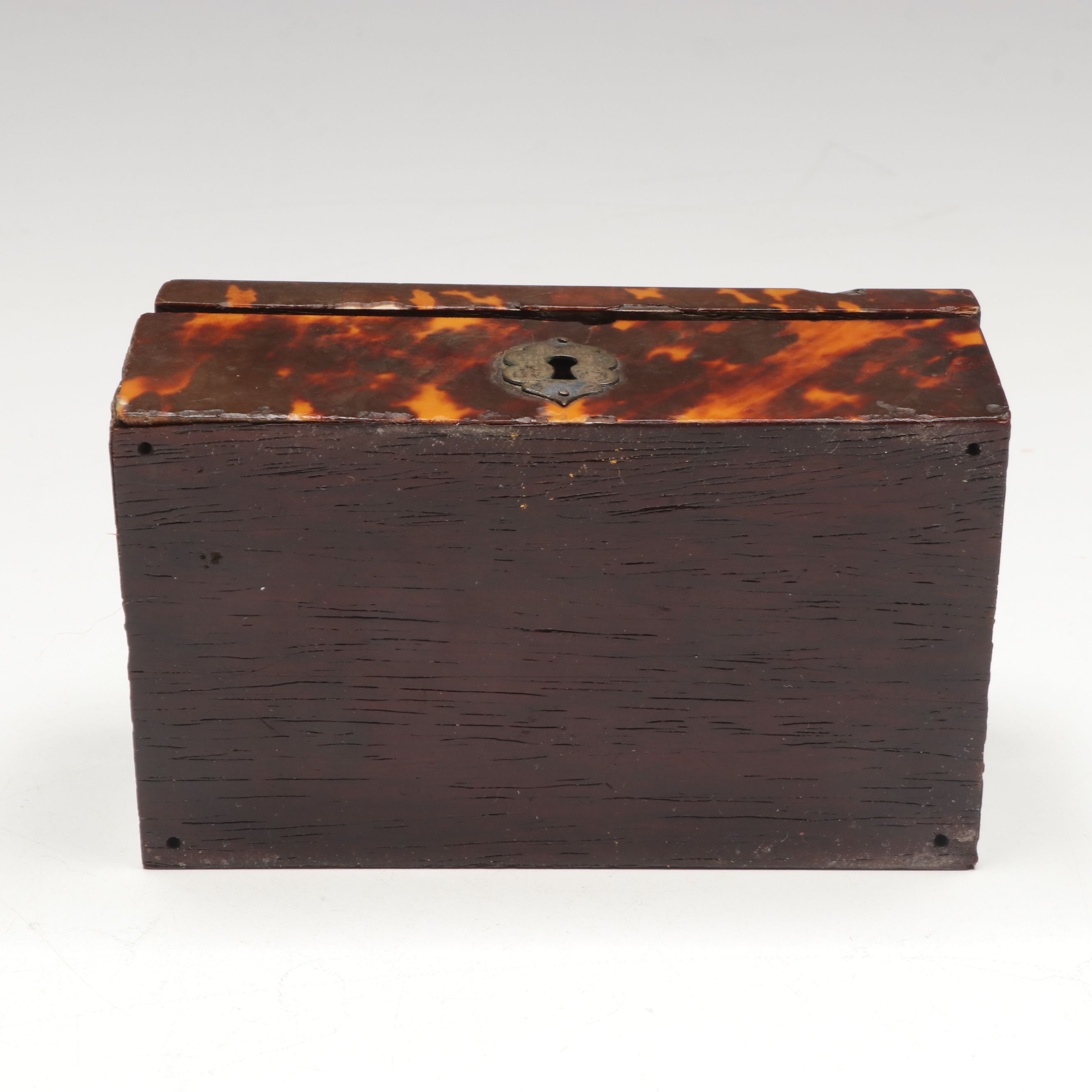 Antique Tortoiseshell Box with Nomad Design Co. Wood Box