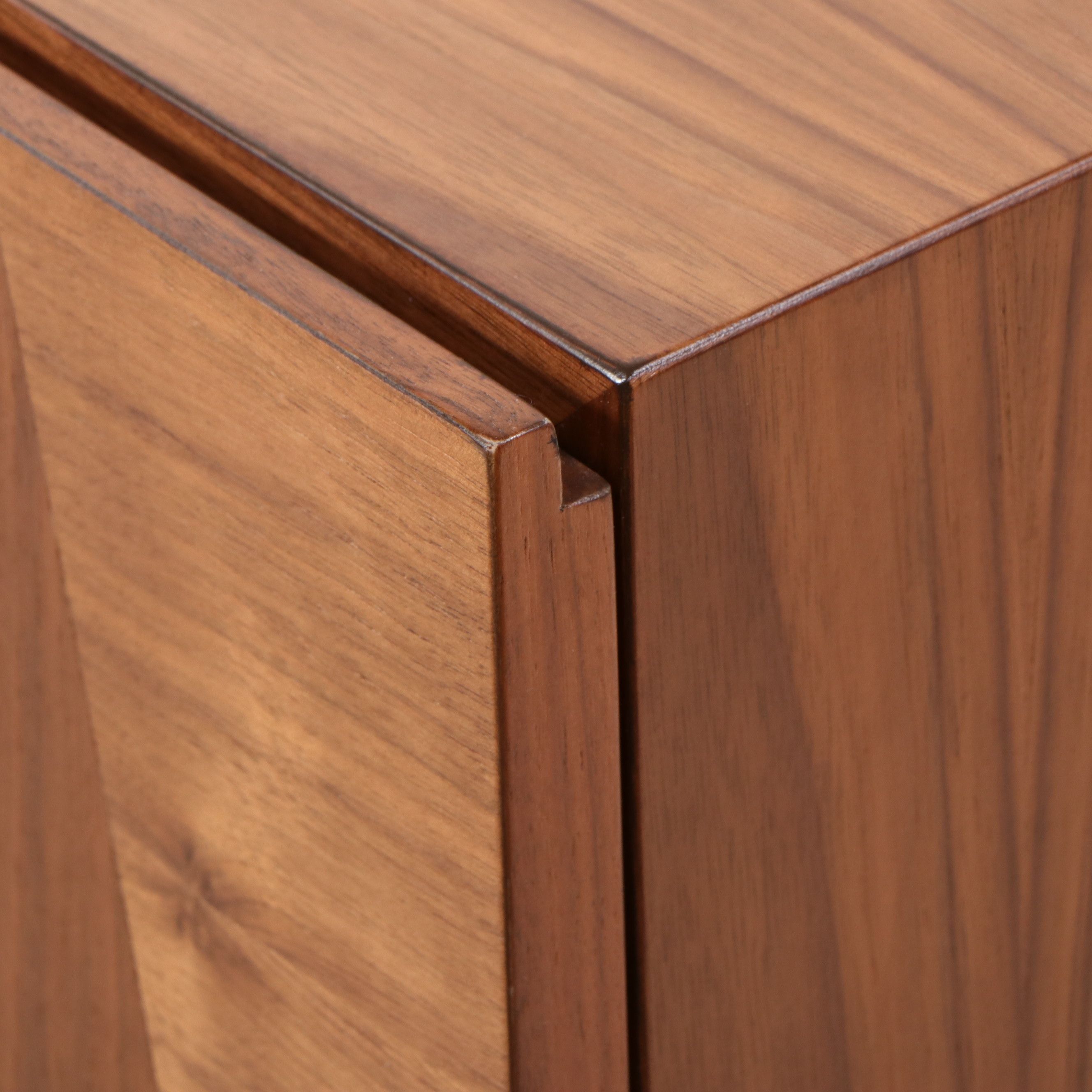 Lawson-Fenning "Bronson" Mid Century Modern Style Walnut Four-Door Cabinet