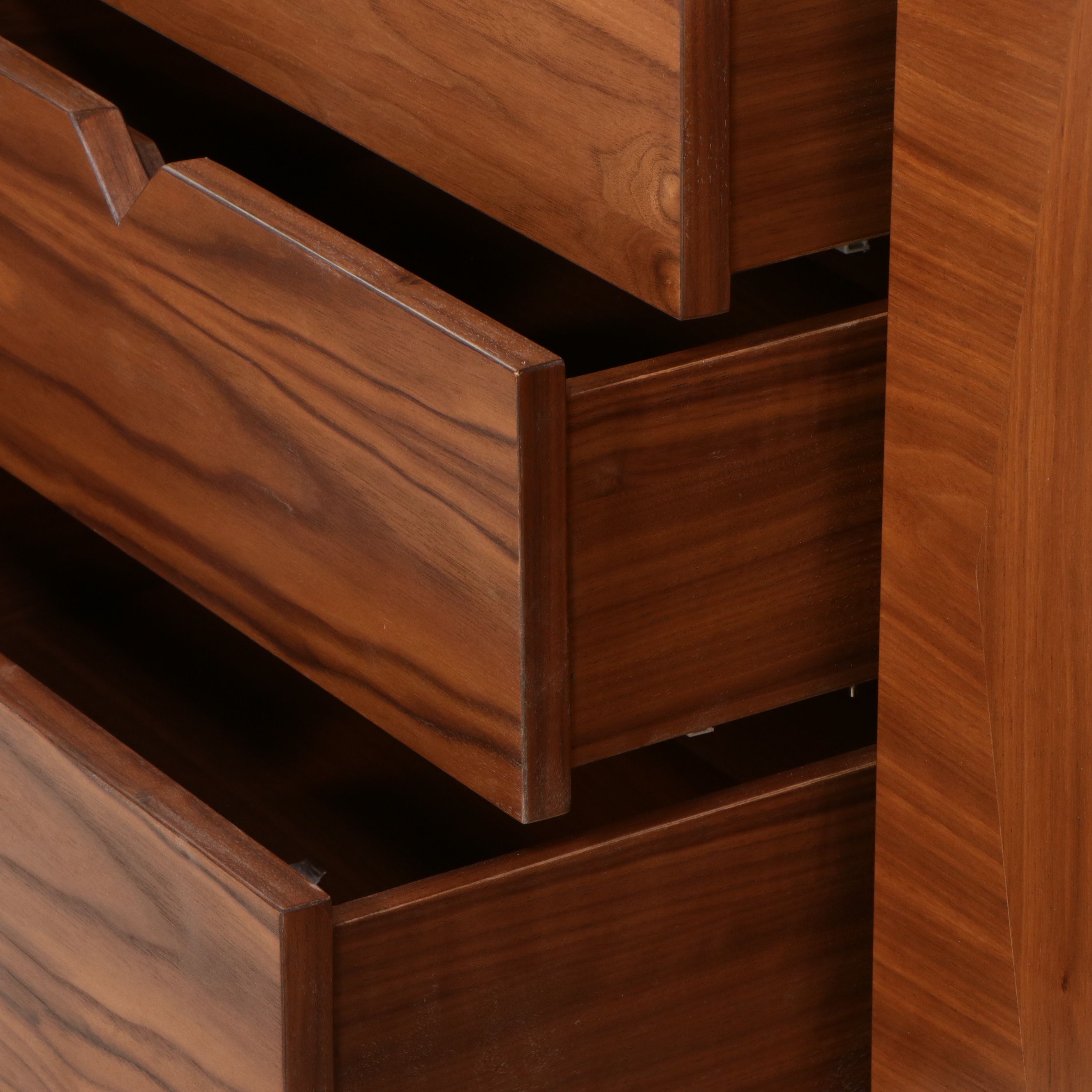 Lawson-Fenning "Bronson" Mid Century Modern Style Walnut Four-Door Cabinet