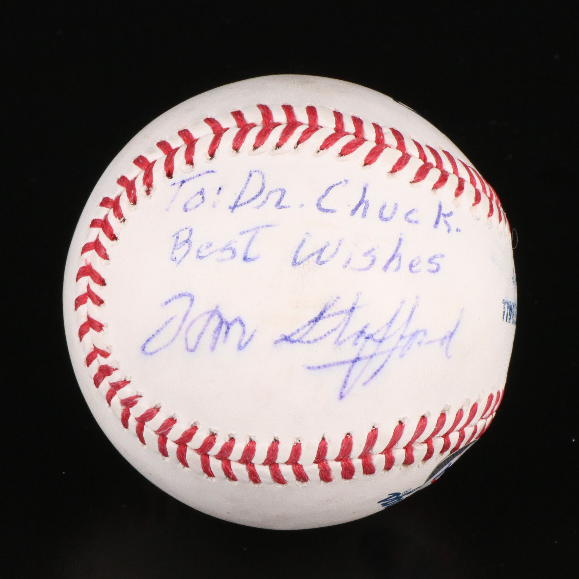 Thomas Stafford Signed Rawlings Official Major League Baseball, PSA