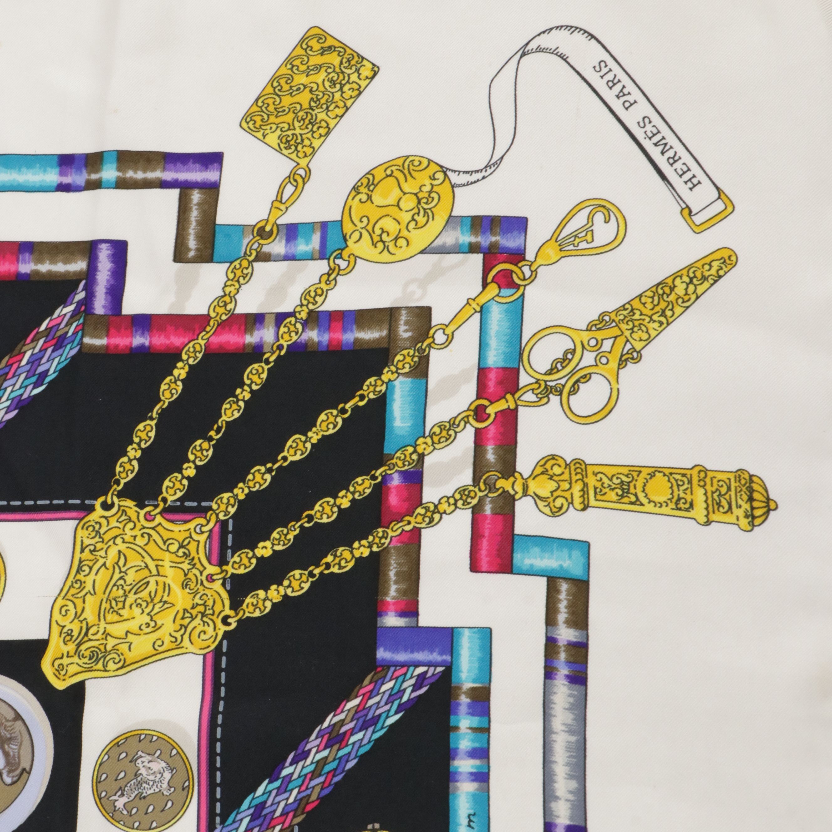 Hermès "Petite Main" Scarf 90 in Silk Twill