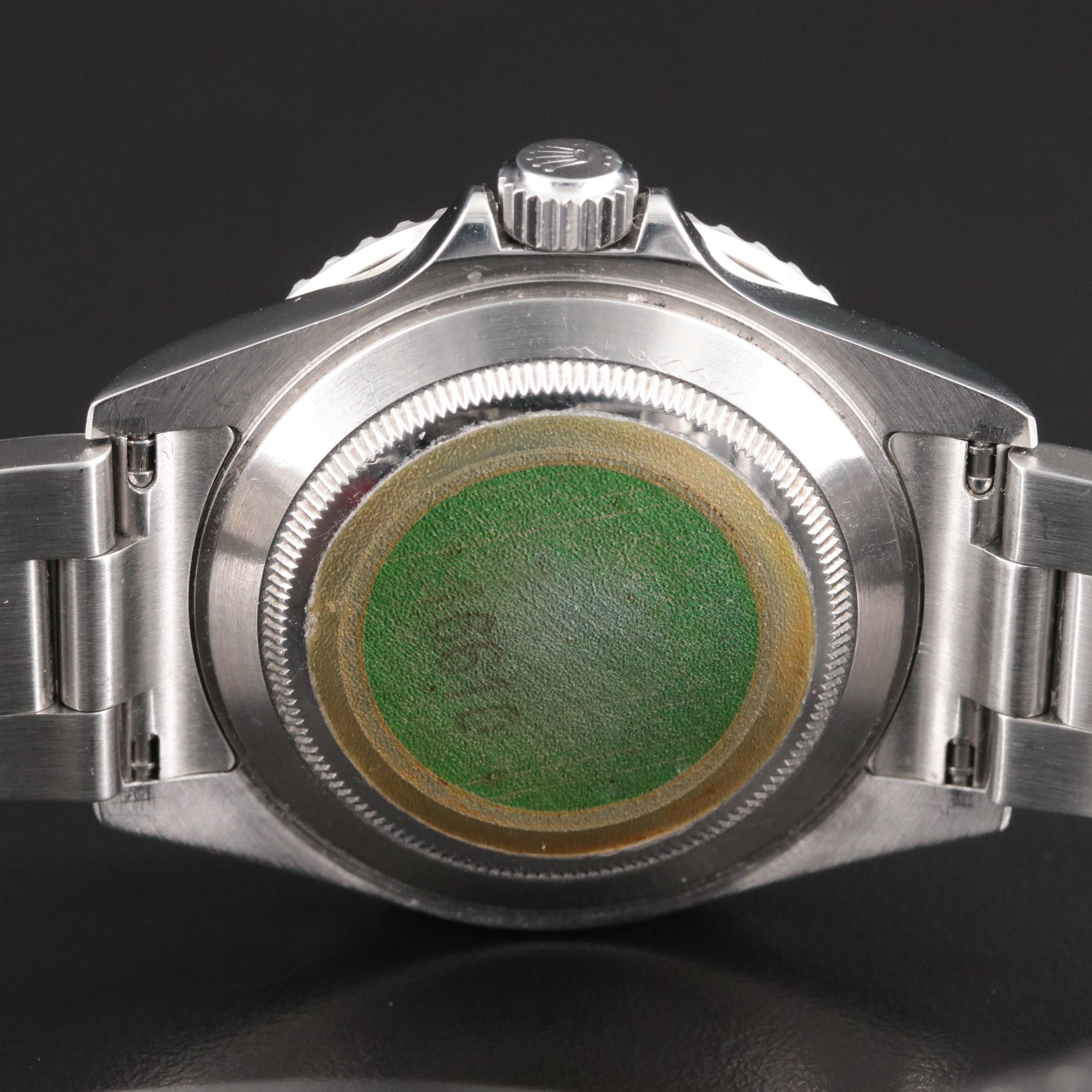 2006 Rolex Submariner 16610 T Custom Green Bezel Insert Watch