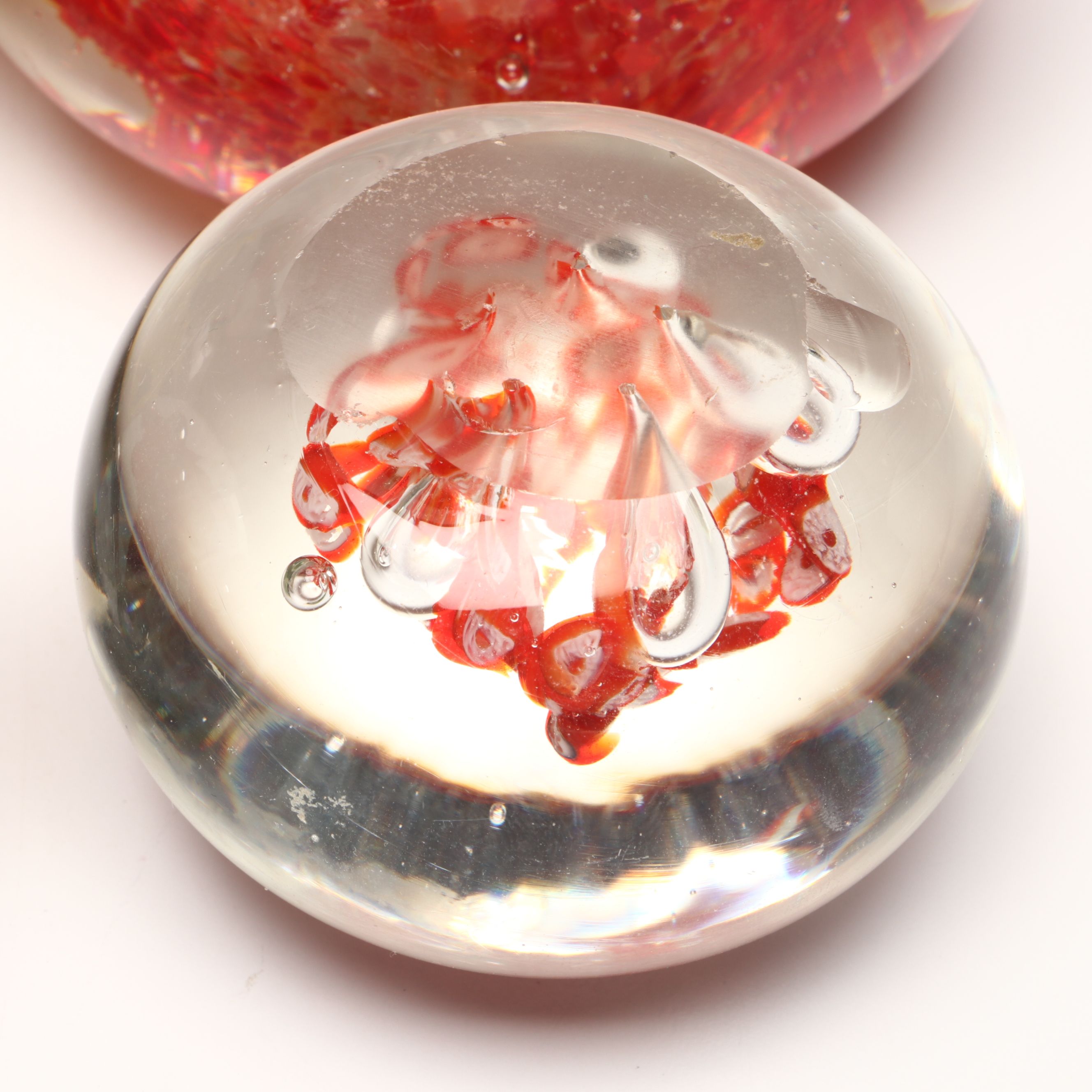 Millefiori, Trumpet Flower and More Hand-Blown Art Glass Paperweights