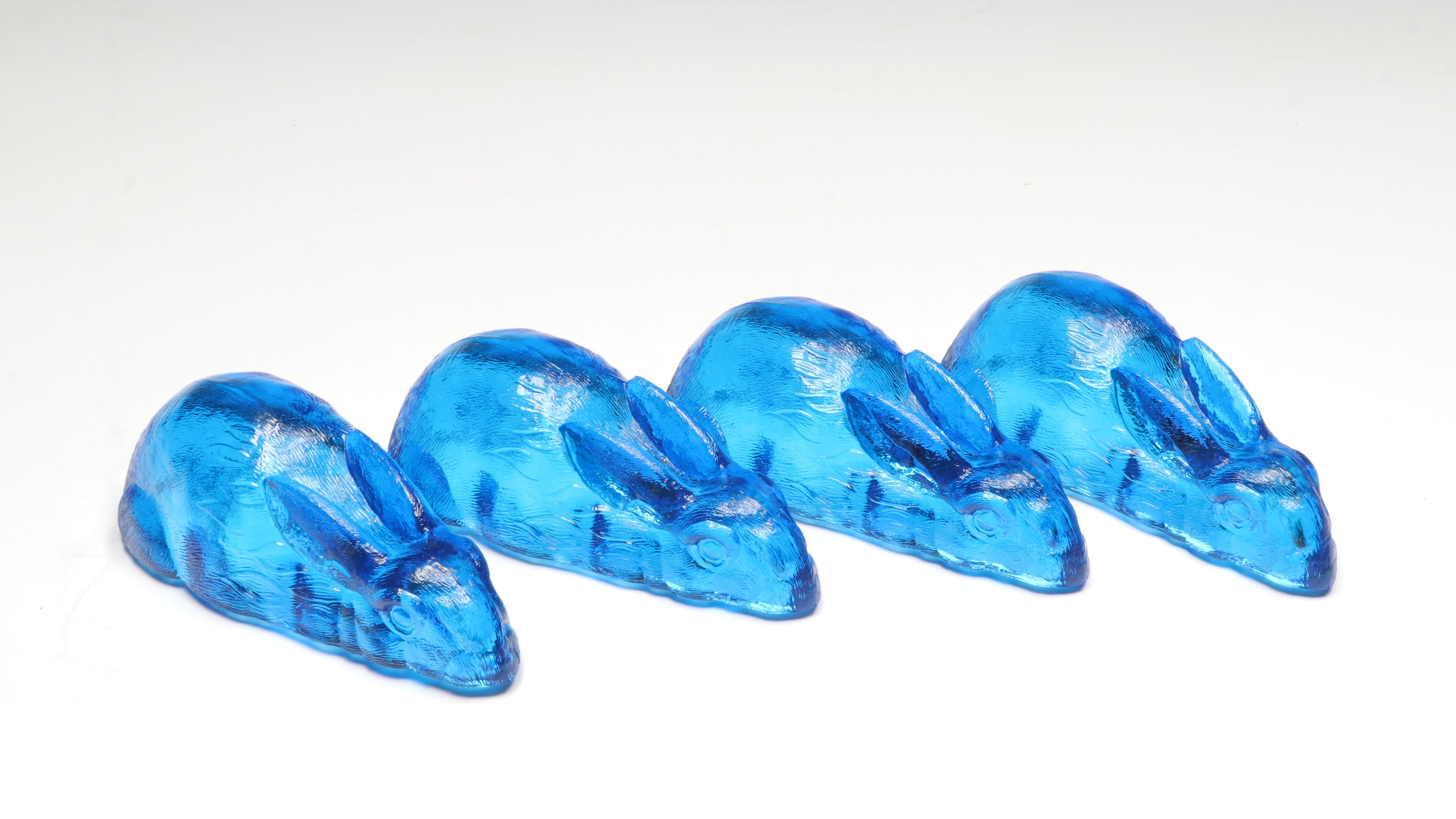 Glass, Ceramic and Stuffed Bunny Figures with Faux Succulents and More Décor